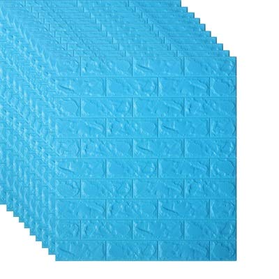 3D Brick Wall Stickers Self-Adhesive - Pink PE Foam Wallpaper for Living Room, TV Background, Kids Room Decor - 10PCS DIY Protective Wall Panels | Perfect for Home Renovation, Nursery, and Playroom Design