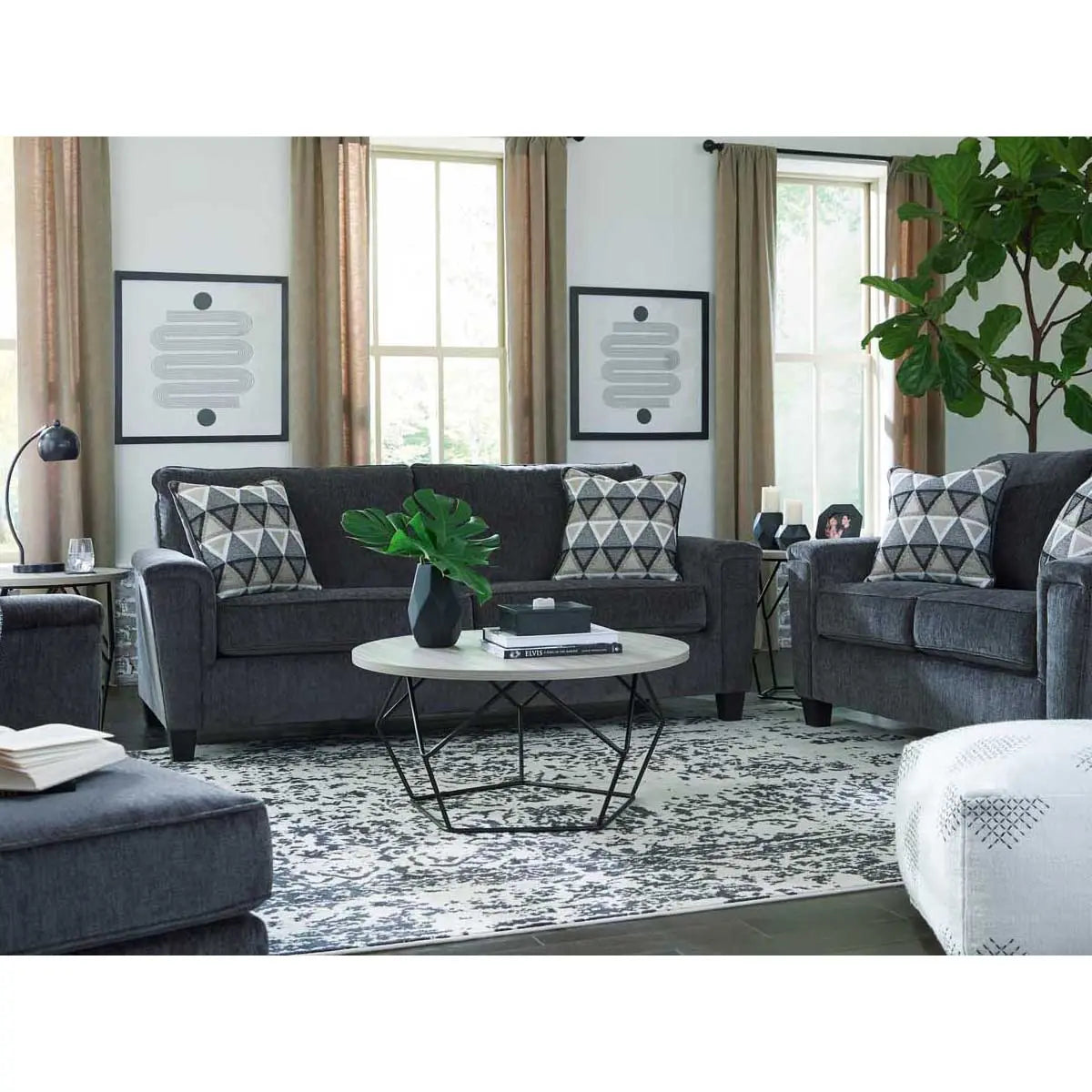 Abinger Smoke Gray Sofa - Modern Living Room Couch for Small Spaces, Apartments & Cozy Home Decor