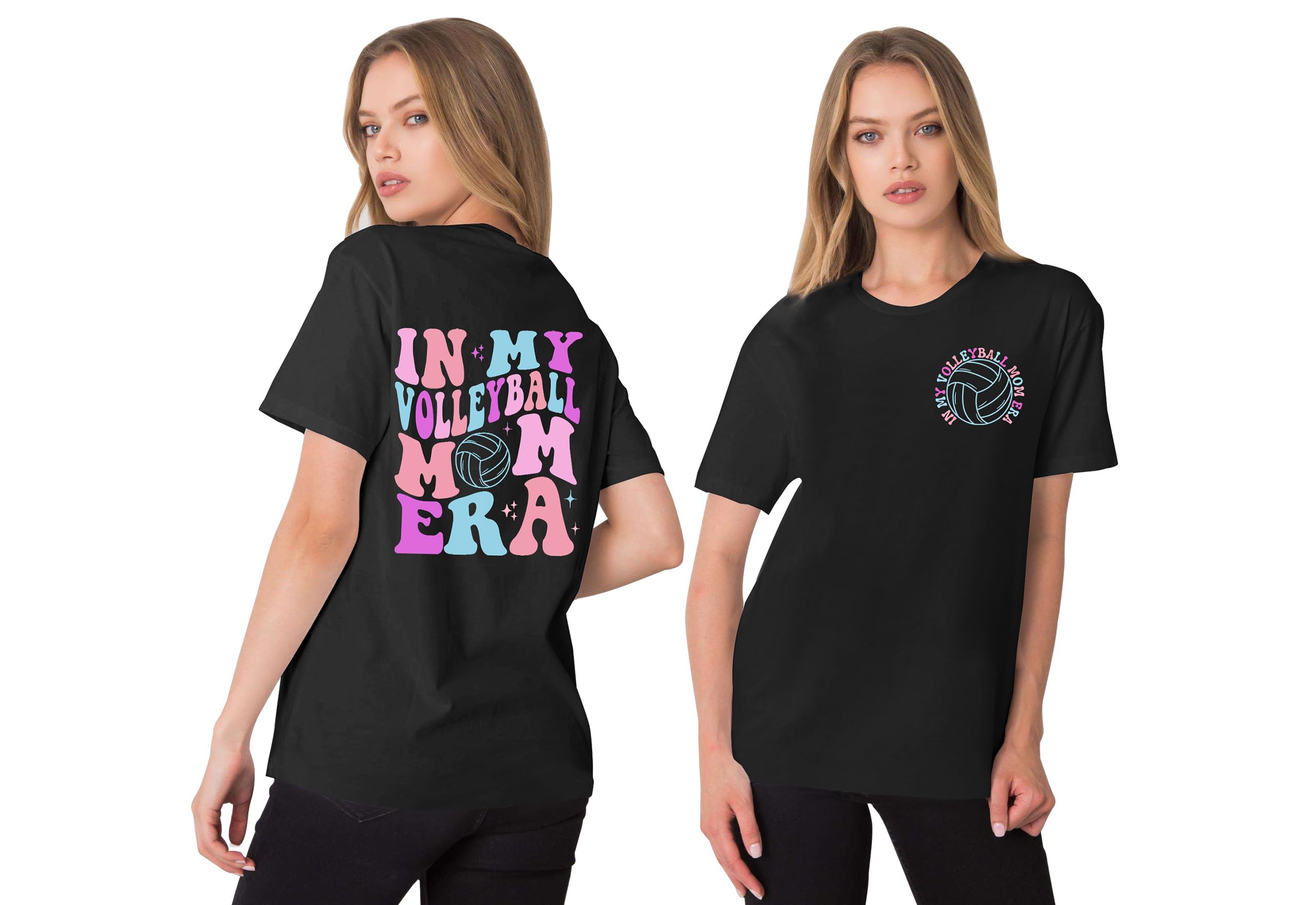 Volleyball Mom T-Shirt for Women - Graphic Tee for Volleyball Game Day & Practice - Comfortable Cotton Top for Players & Fans - Perfect for Matches, Training, and Supporting Your Team