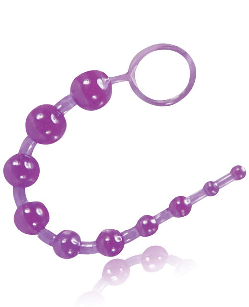 B Yours Basic Anal Beads - Purple Pleasure Beads for Sensual Play & Couples Intimacy - Perfect for Beginners & Adult Toys Collection