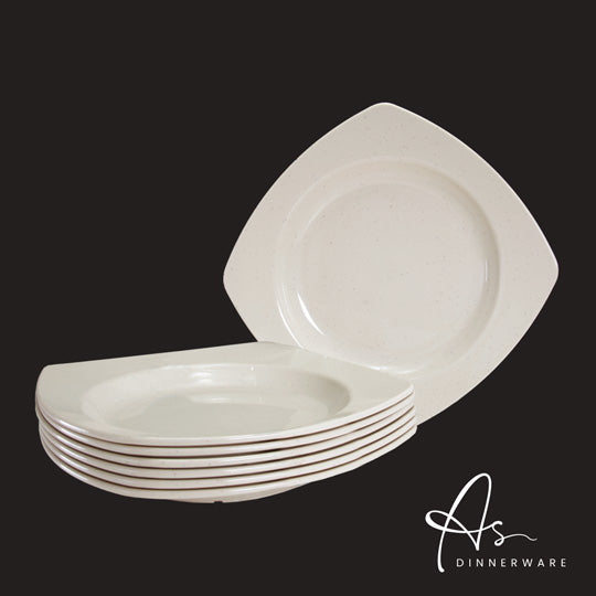 11-Piece Soup Plate Set - 6 Plates per Pack (12 Packs per Carton) - AS2511 6M - Perfect for Restaurants, Catering & Family Dining