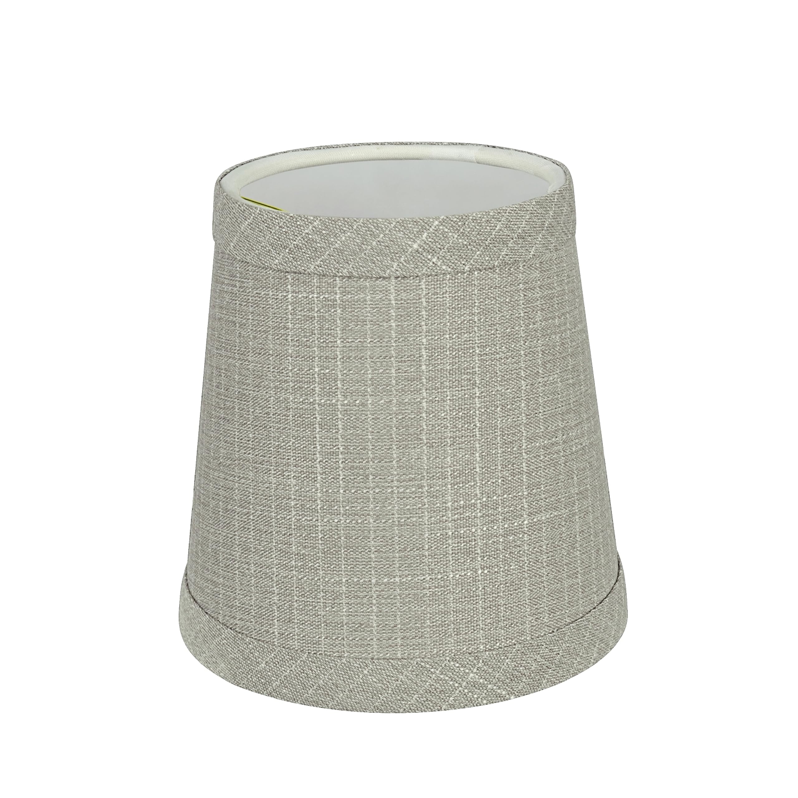 Aspen Creative 32721-2 Small Hardback Empire Shape Chandelier Clip-On Lamp Shade Set (2 Pack) - Transitional Grey Design, 4