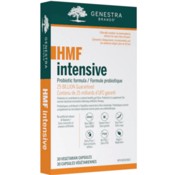Genestra HMF Intensive Probiotics - 30 Veggie Caps for Gut Health & Immune Support | Digestive Wellness for Adults & Kids | Travel-Friendly Supplement