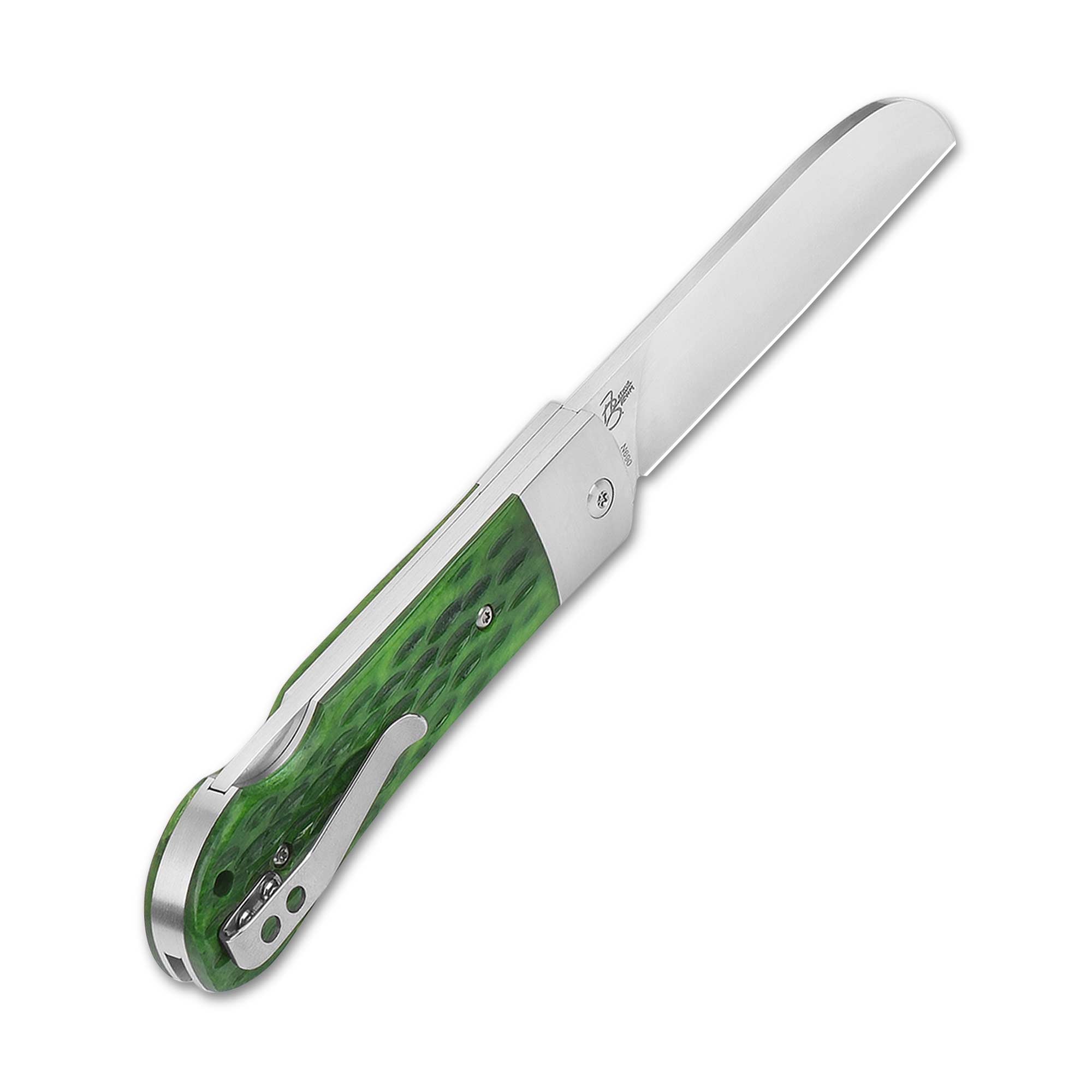 Premium QSP Worker Lock Back Pocket Knife - Böhler N690 Stainless Steel Blade with Durable Bone Handle - Perfect for Camping, Hiking & Everyday Carry (EDC)