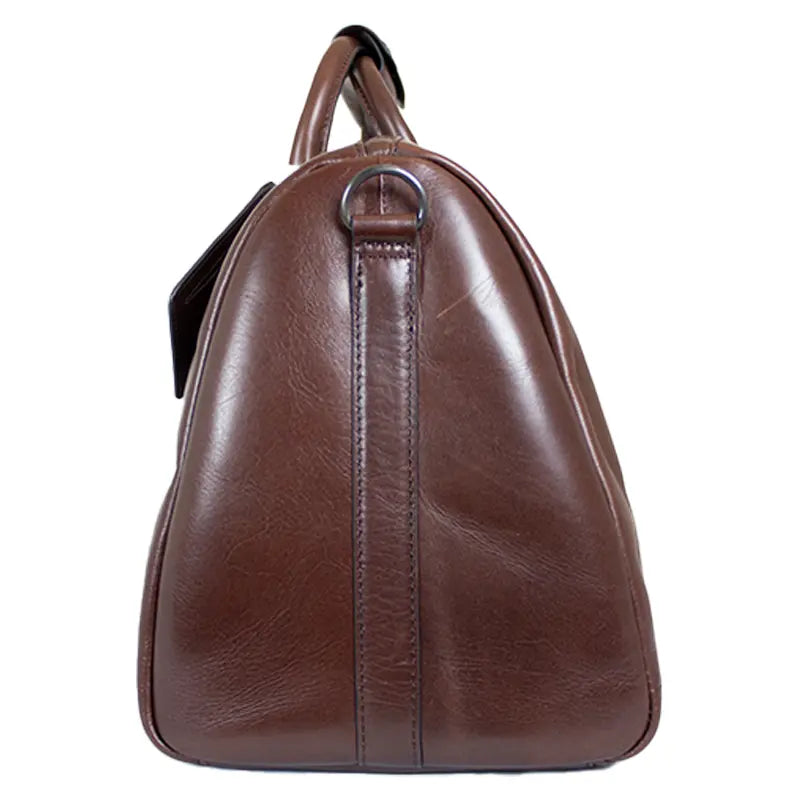 Premium Genuine Leather Duffle Bag for Men & Women - Travel, Gym & Weekend Getaways - Water-Resistant Carry-On Luggage with Adjustable Shoulder Strap