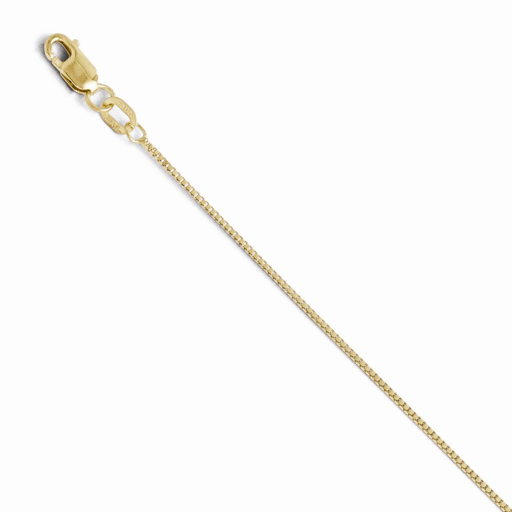 Leslie's 10K Gold .7mm Box Chain Necklace 18 Inches - Perfect for Everyday Wear, Gifts & Special Occasions