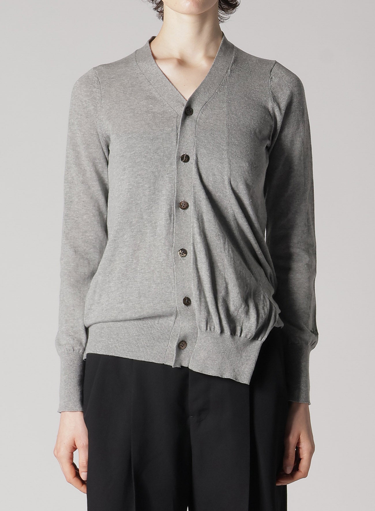 COYARN 32/2 R 14G V-Neck Cardigan Sweater for Women - Soft Knit Pullover for Casual Wear & Office Outfits
