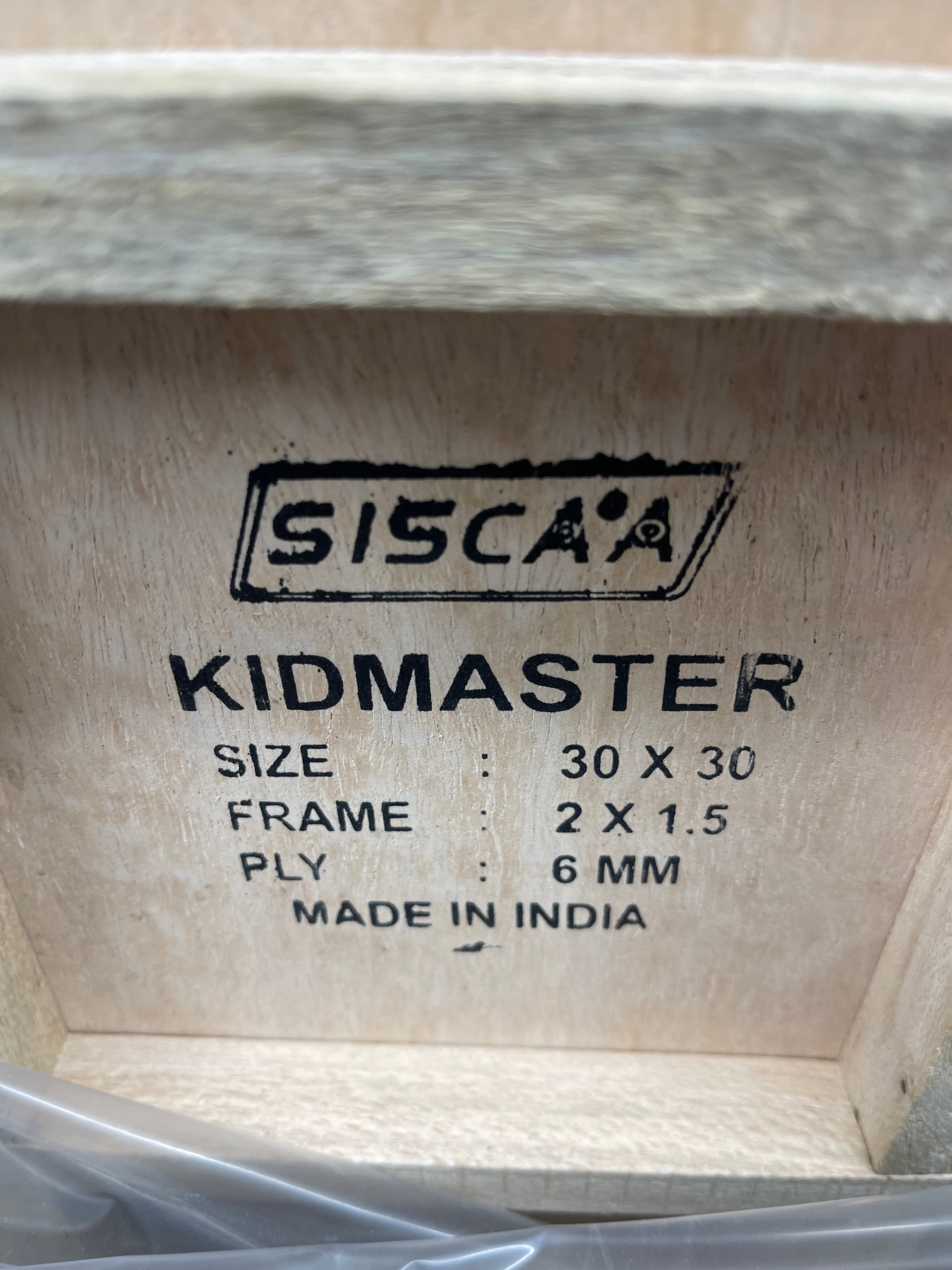 Premium Siscaa KIDMASTER 6mm Indian Plywood Carrom Board Set with Striker & Powder - Classic Family Game for Indoor Fun & Competitive Play