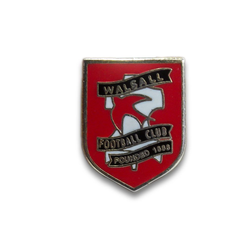Walsall FC Pin Badge - Official Football Club Badge for Fans, Collectors & Gifts | Perfect for Jackets, Hats, Bags & Memorabilia Display