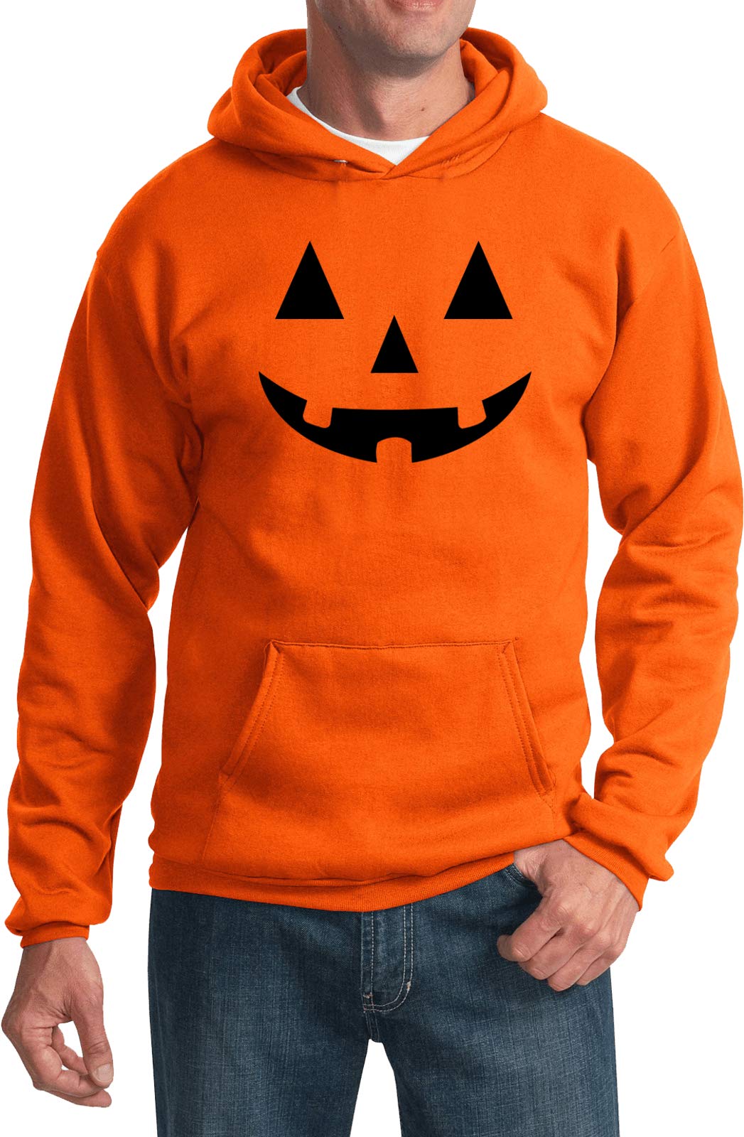 Halloween Hoodie for Men & Women - Black Jack-O-Lantern Print Cool Shirts | Perfect for Costume Parties, Trick-or-Treating & Spooky Season Outfits