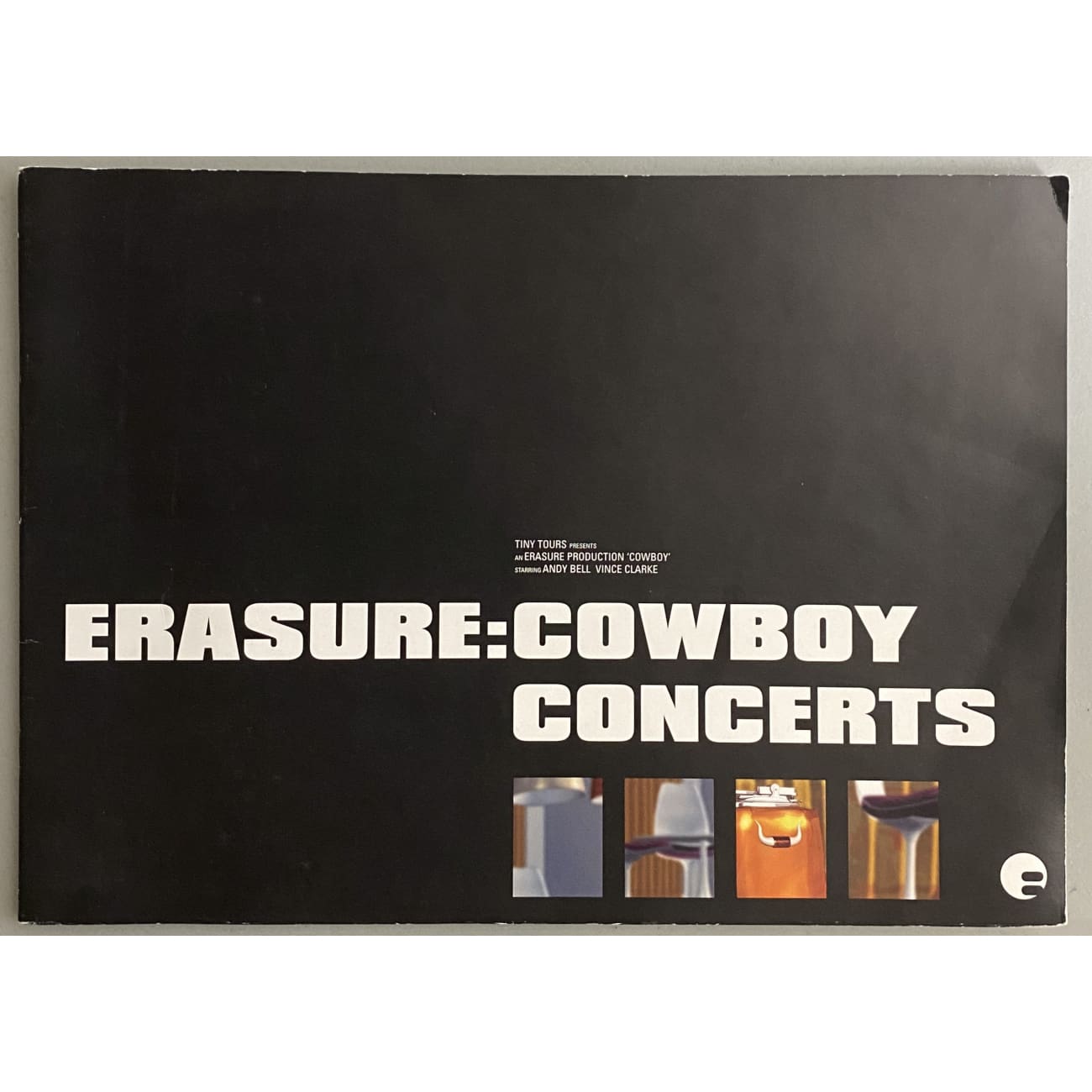 Erasure 1992 Cowboy Concerts Tour Program Booklet - Vintage Music Memorabilia, Retro Band Merchandise - Perfect for Collectors, Fans, and 90s Music Enthusiasts