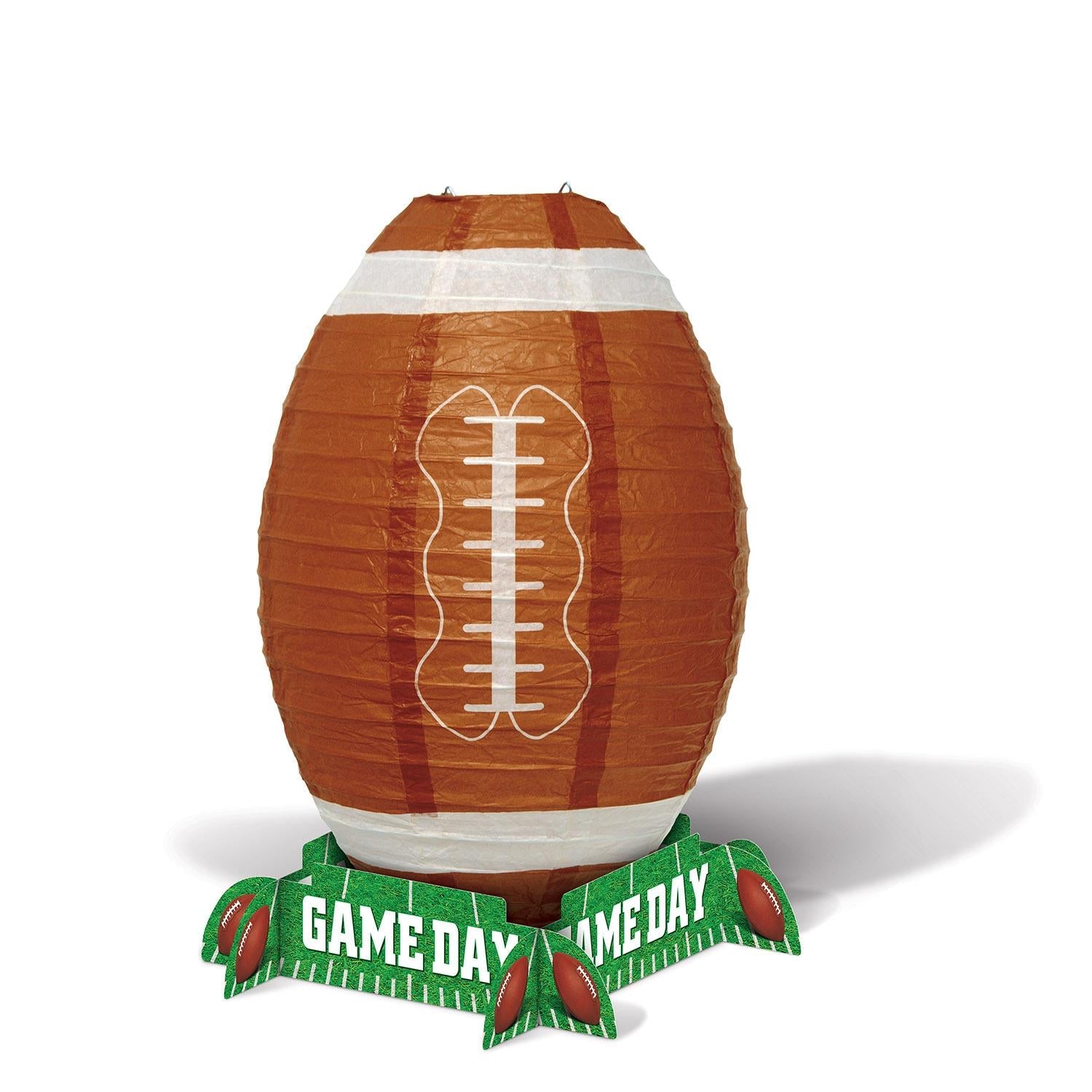12 Pack Beistle Game Day Football Party Lantern Centerpieces - Football Themed Decorations for Tailgating, Super Bowl Parties & Home Decor