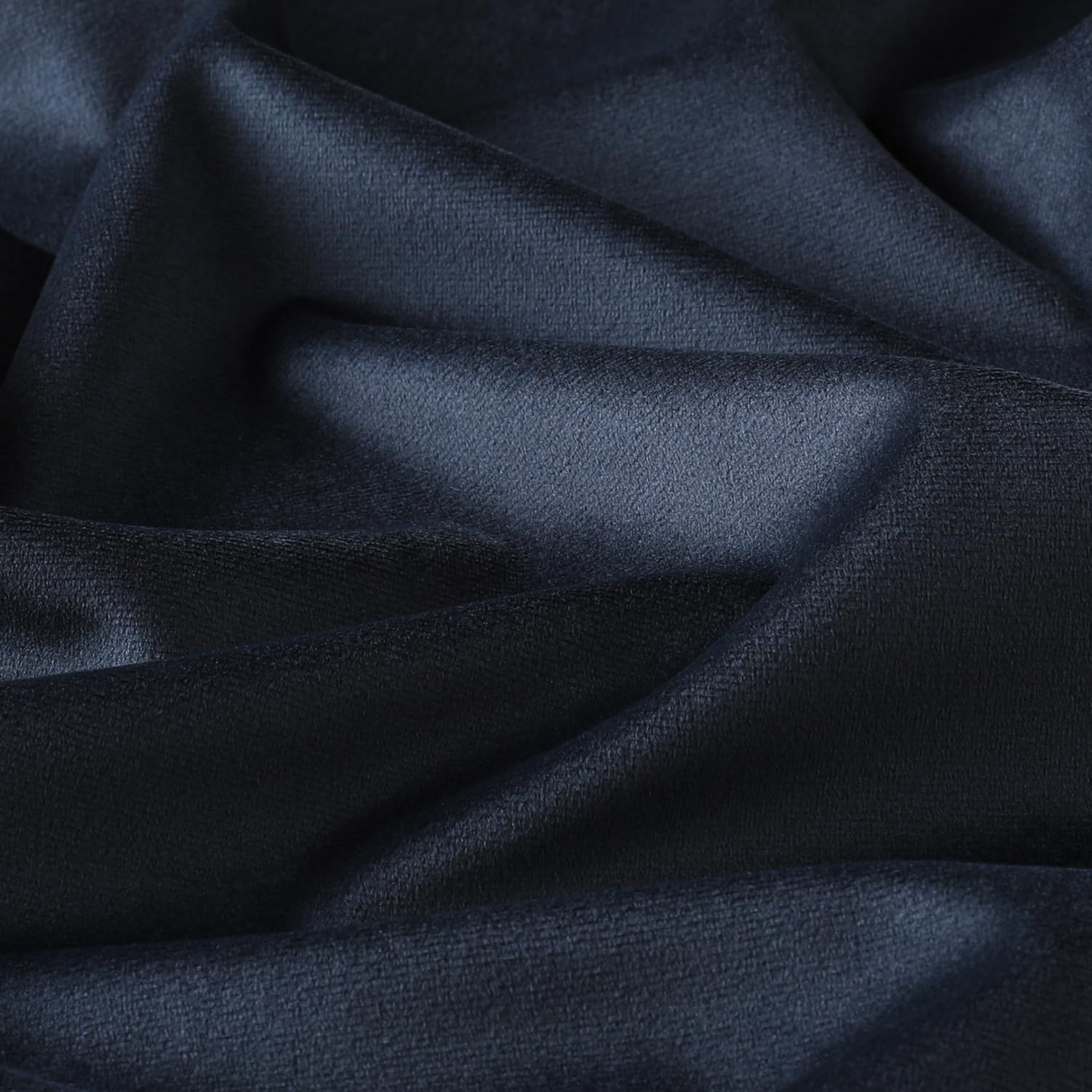 Mixhug Set of 2 Soft Velvet Square Decorative Throw Pillow Covers - 18x18 Inches, Midnight Blue for Sofa, Couch & Bed | Perfect for Living Room Decor, Bedroom Accent & Home Styling