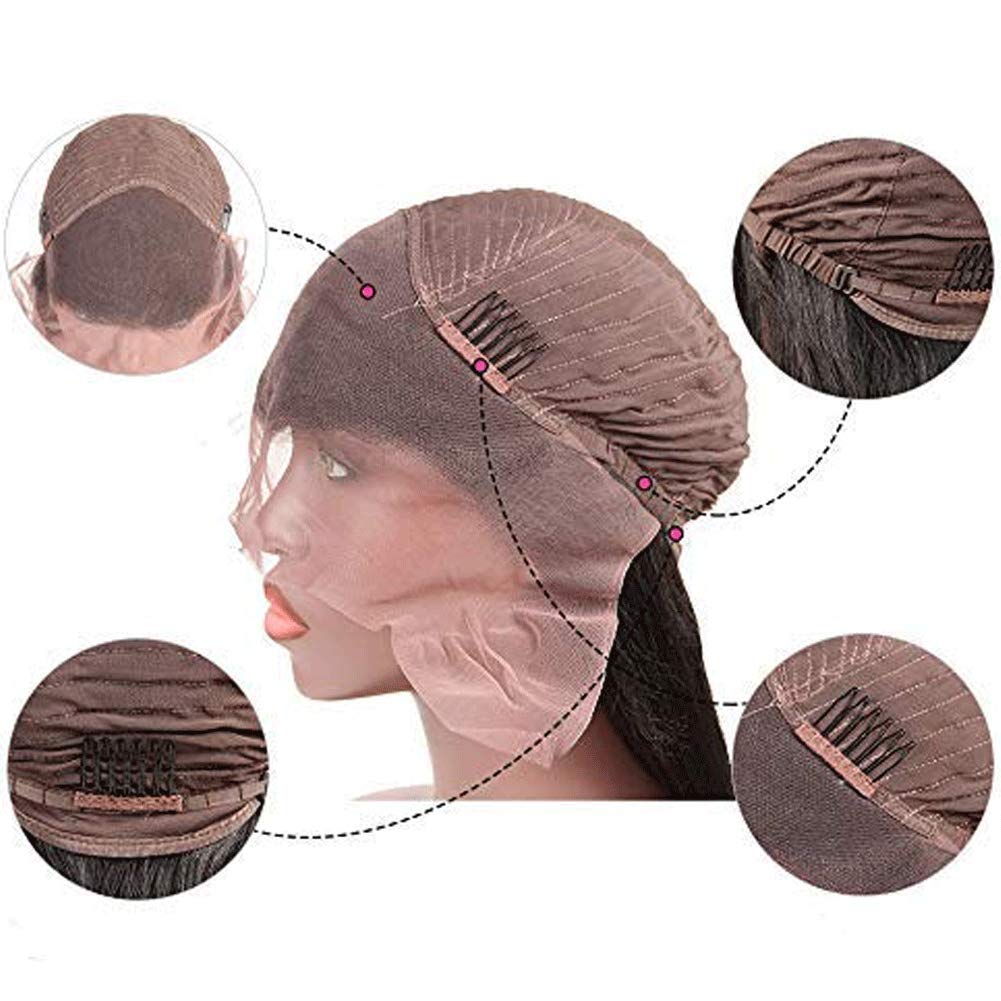 150% Density Lace Front Human Hair Wigs for Women - Yaki Straight Glueless Wig with Baby Hair | 10
