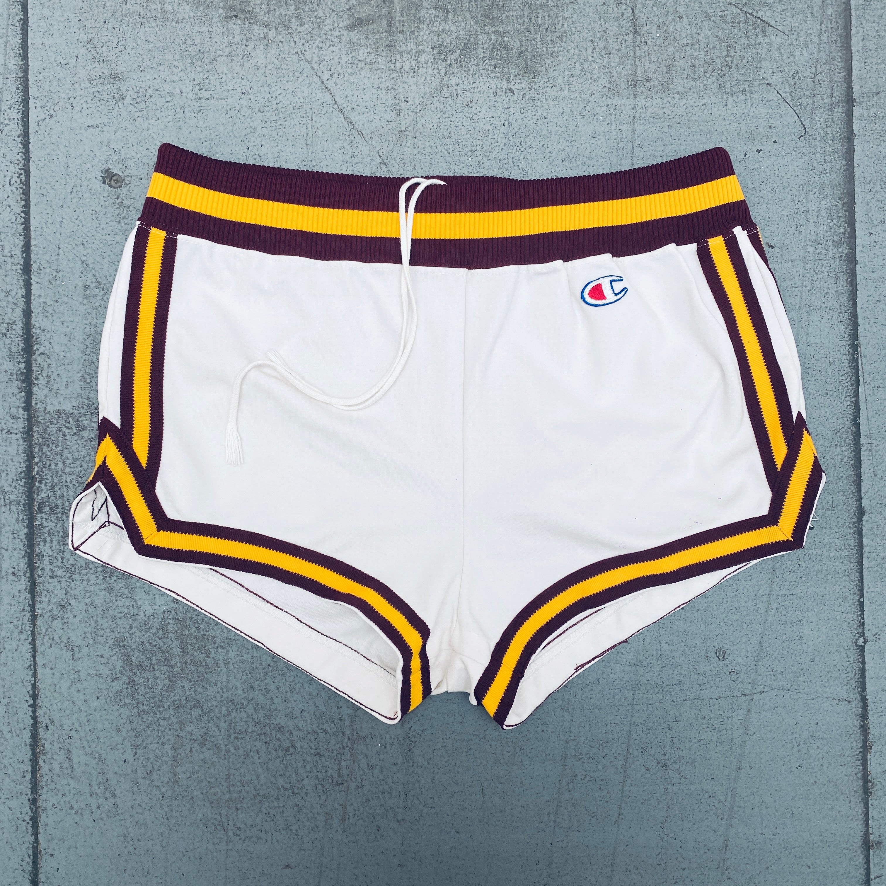 Vintage 1980s Champion Basketball Shorts for Men - Size Large - Retro Athletic Shorts for Basketball, Gym, Workout & Casual Wear