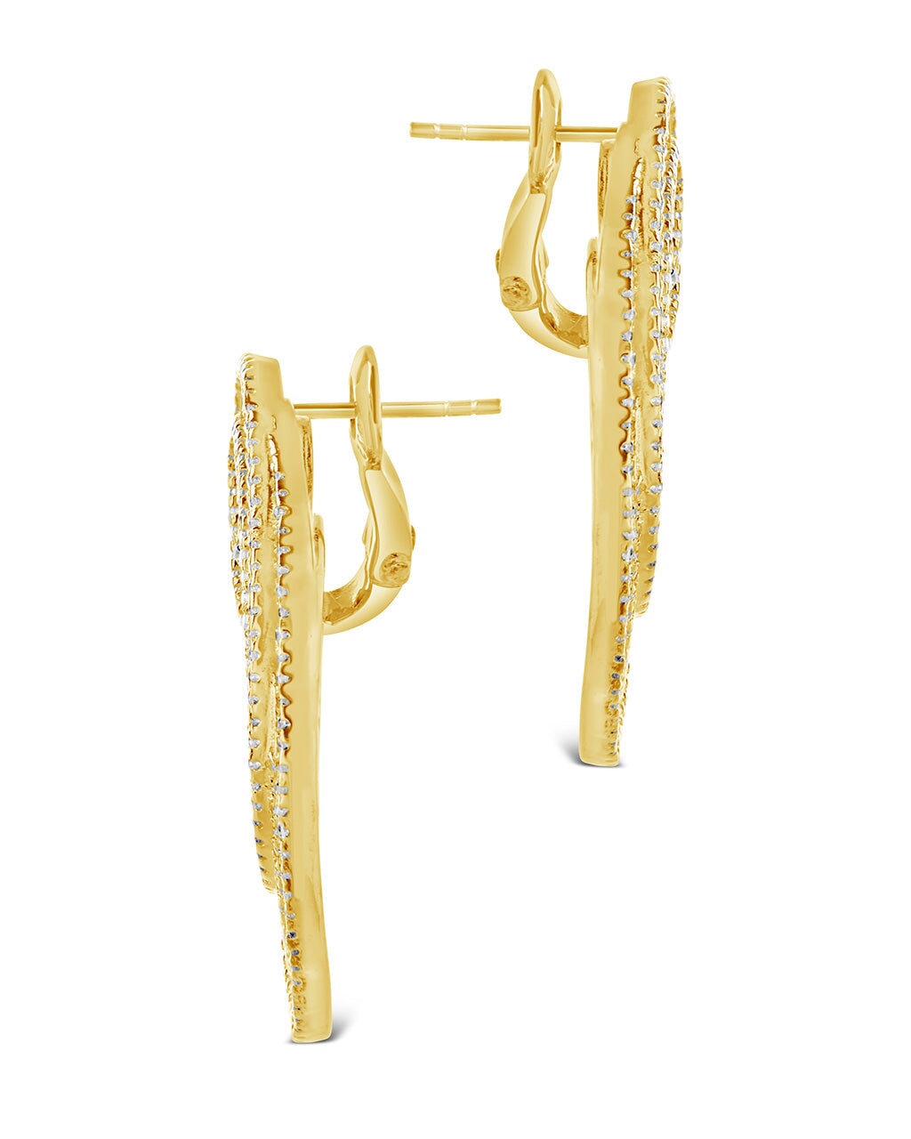 Arie CZ Statement Drop Earrings for Women - Elegant Crystal Rhinestone Dangle Earrings for Party, Wedding & Evening Wear