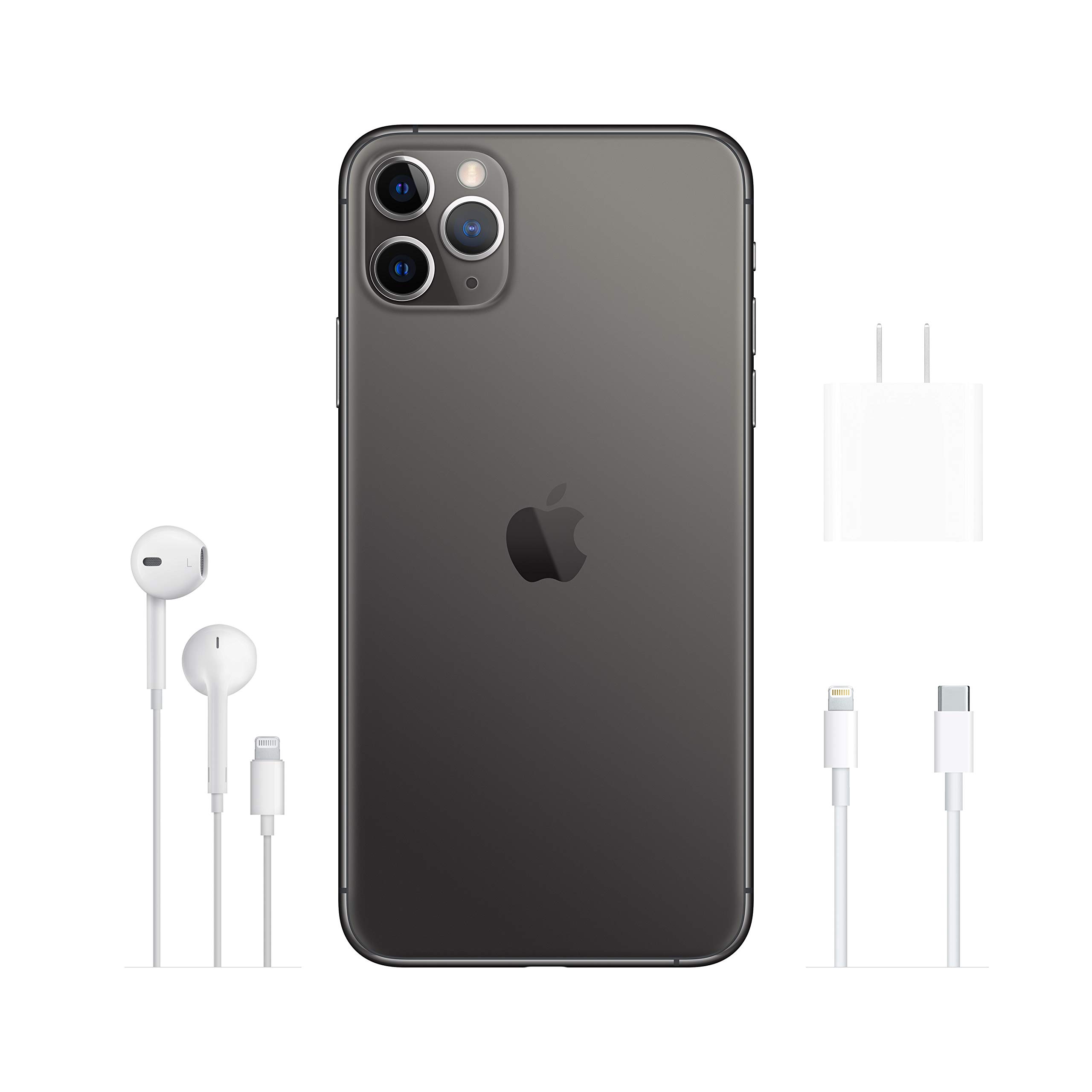 Apple iPhone 11 Pro Max 64GB Space Gray - Unlocked Smartphone with Cricket Wireless Plan - Perfect for Streaming, Gaming & Photography