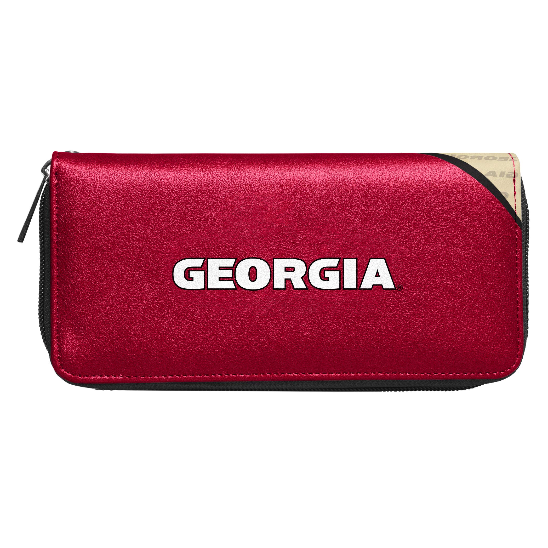 Littlearth Women's NCAA Curve Zip Organizer Wallet - Stylish Crossbody Wallet for Women with Multiple Card Slots & RFID Protection - Perfect for Game Days, Travel, and Everyday Use
