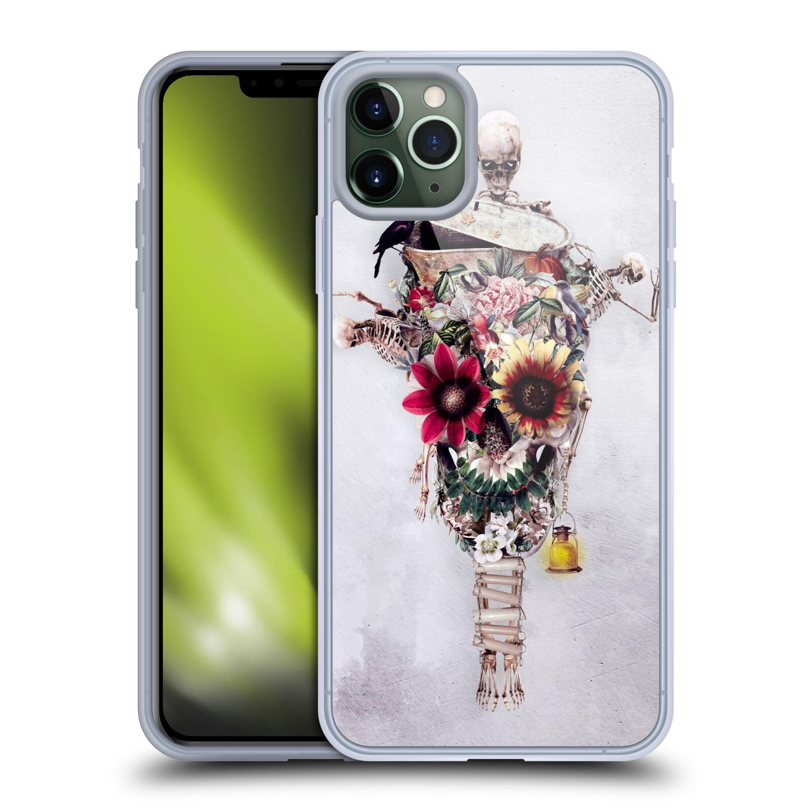 Officially Licensed Riza Peker Scarecrow Skulls 6 Soft Gel Case for Apple iPhone 11 Pro Max - Durable Shockproof Phone Cover for Everyday Protection | Perfect for Work, Travel & Outdoor Activities