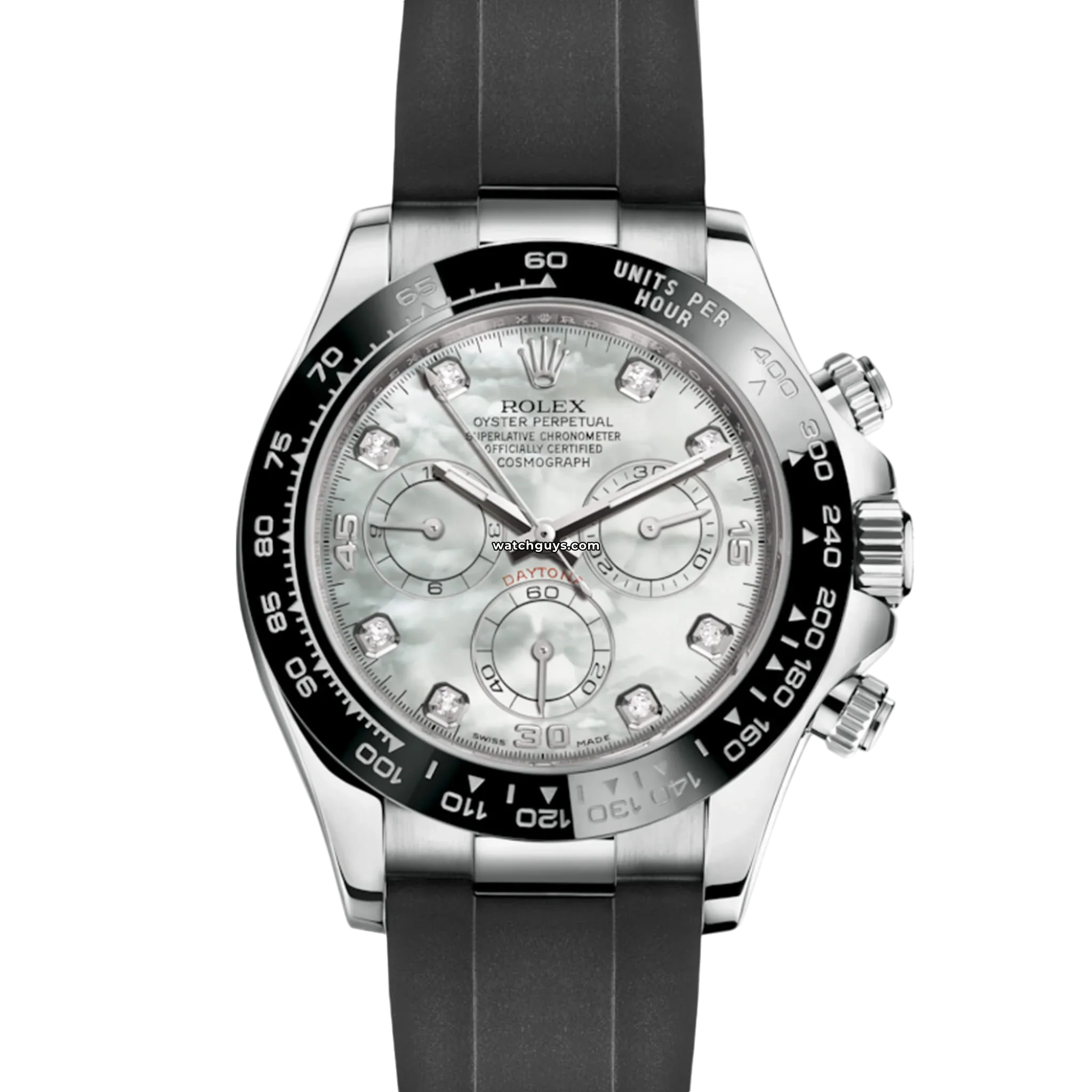 Rolex Daytona 116519LN Men's Watch with Diamond Bezel & Mother of Pearl Dial - Luxury Timepiece for Business, Gifts & Special Occasions