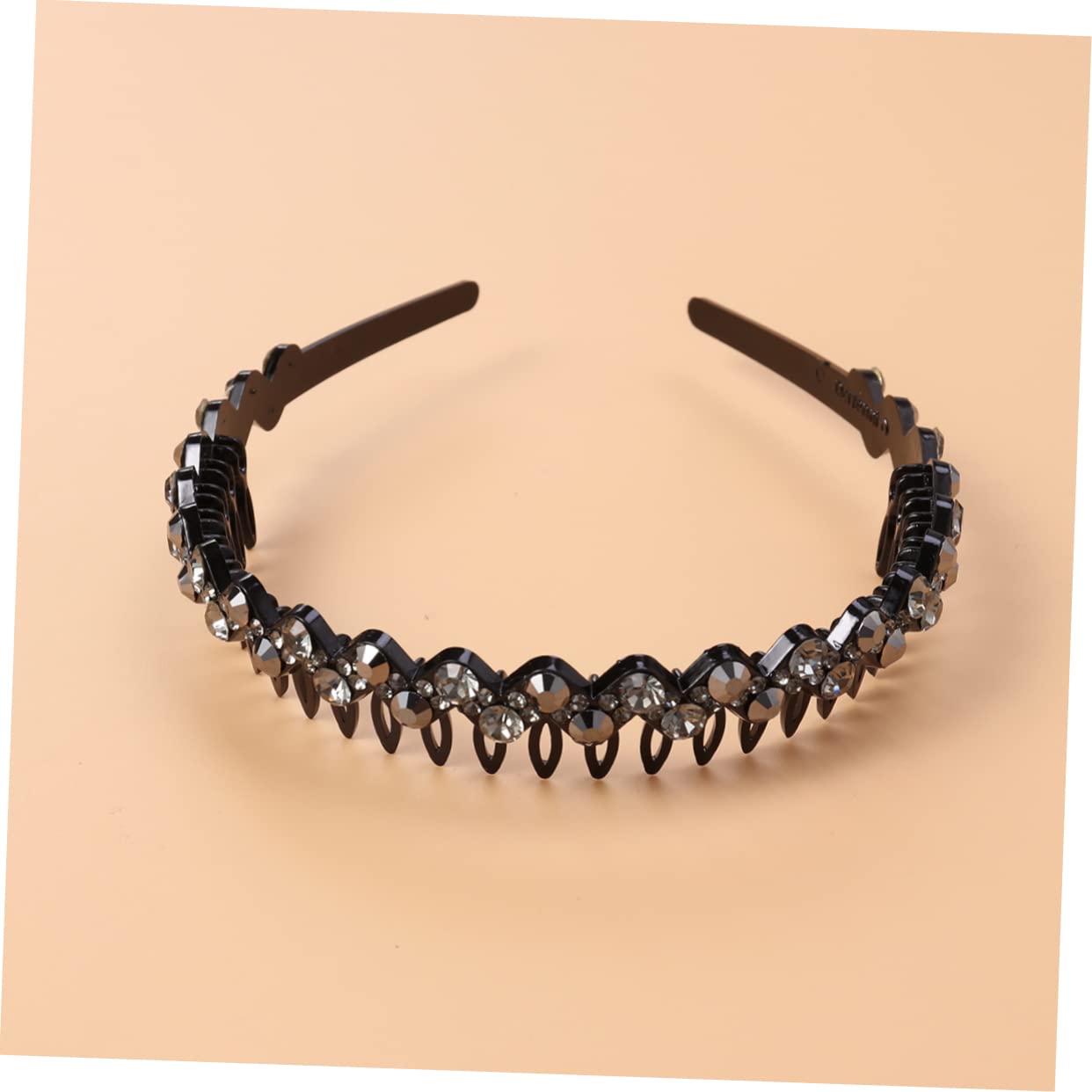 FOMIYES Crystal Rhinestone Hair Headband for Women - Sparkling Teeth Design Hair Hoop for Girls, Bridal, Party, and Special Occasions - Fashion Hair Accessories & Beauty Tools