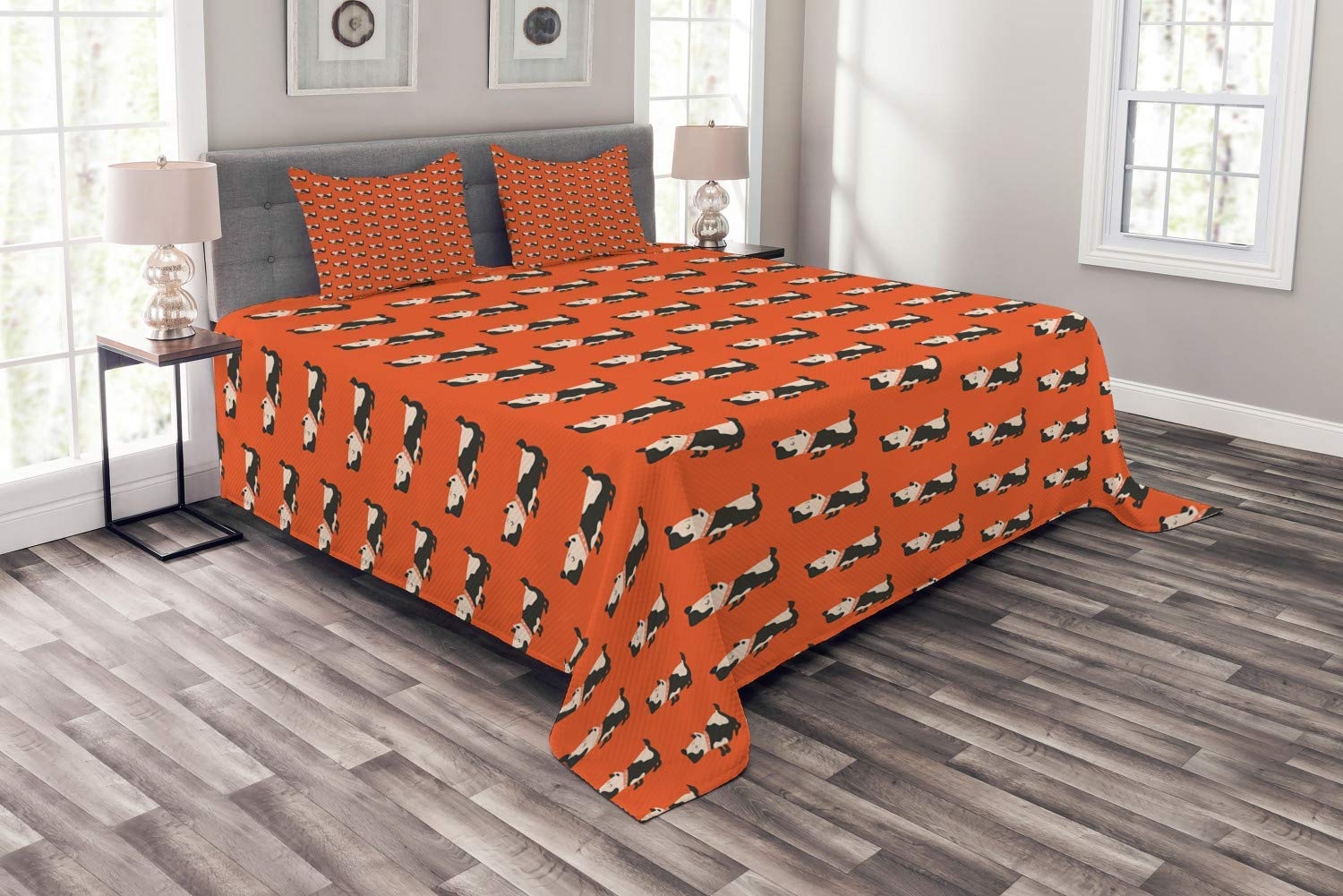 3 Piece Comforter Set Queen Size - All Season Soft & Cozy Dog Pattern Duvet Cover - Machine Washable Bedding with Cute Cartoon Puppy Design - Perfect for Kids' Rooms, Pet Lovers & Cozy Bedrooms