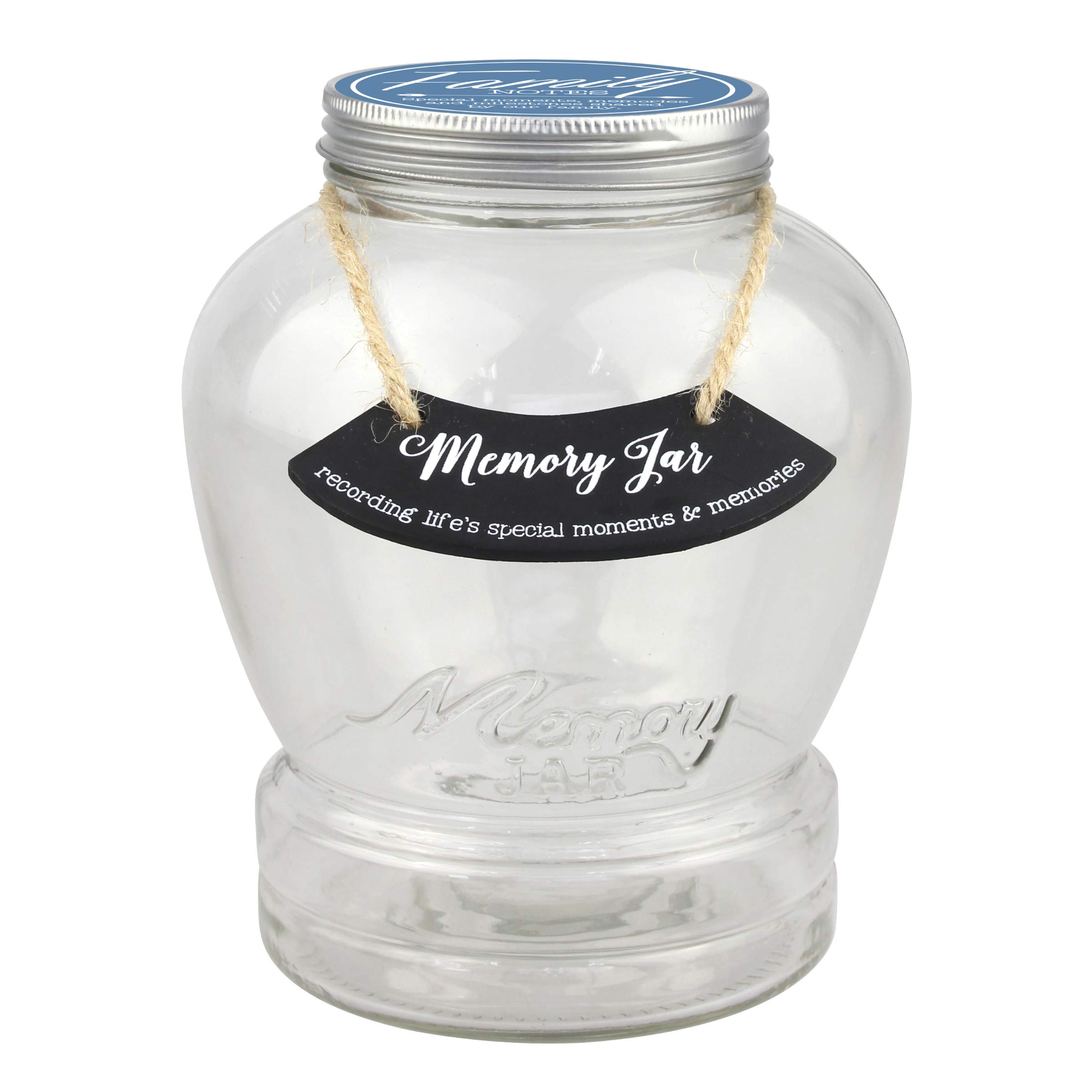 Premium Family Memory Jar with 180 Tickets, Pen & Decorative Lid - Perfect for Capturing Special Moments, Birthday Wishes & Family Bonding Activities