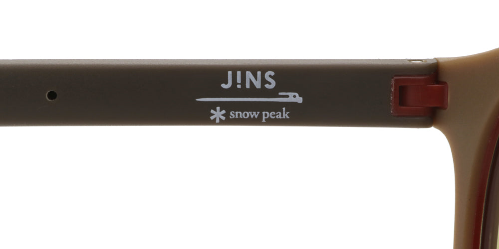 JINS x Snow Peak Rubber Sunglasses 015 84 - Lightweight Polarized Outdoor Sunglasses for Hiking, Fishing & Beach Activities