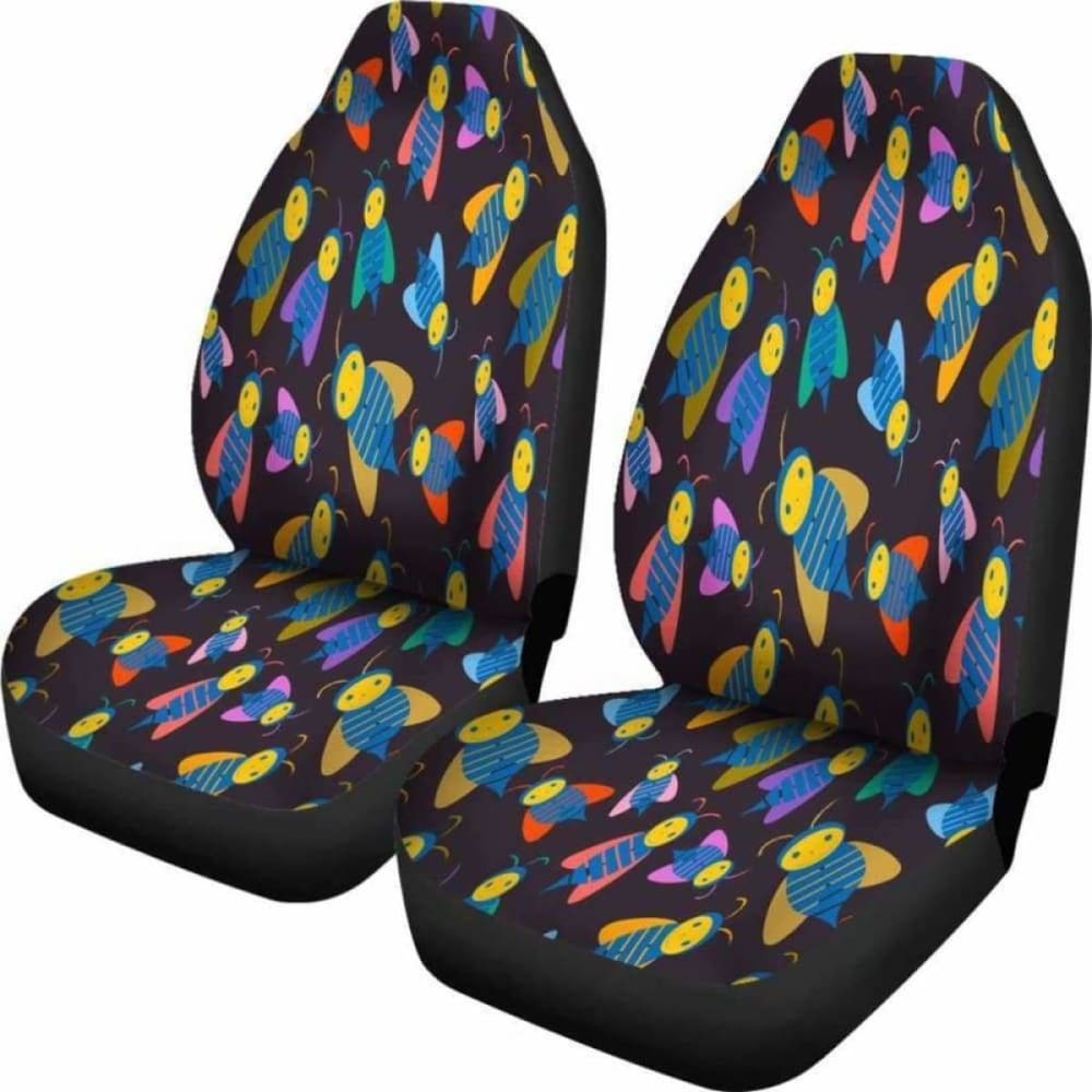Premium Bees Car Seat Covers - Universal Fit for Cars, Trucks & SUVs - Soft & Durable Protection for Pets, Kids & Daily Use - Easy to Install & Machine Washable - Perfect for Road Trips, Commuting & Family Outings