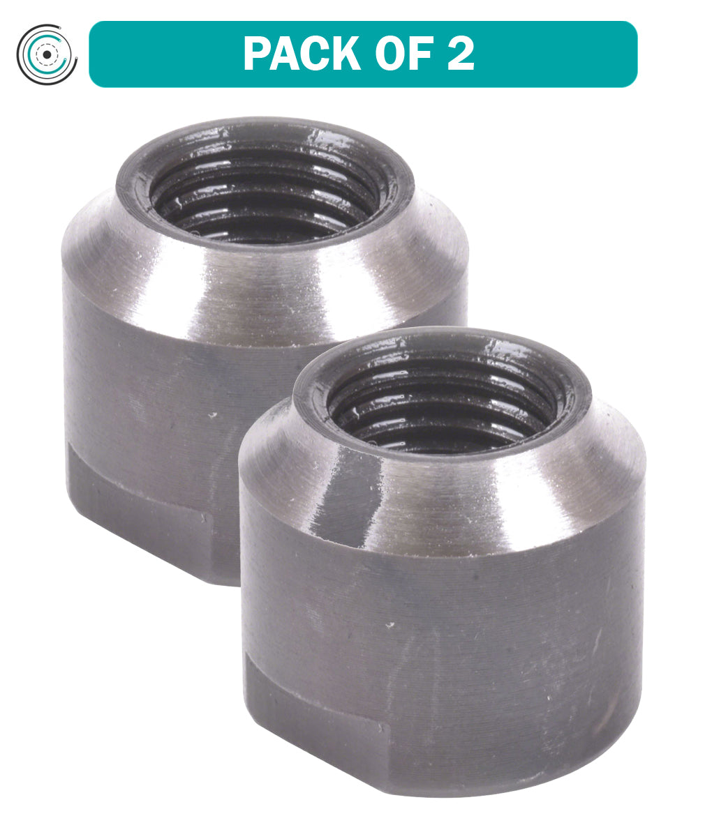 2 Pack Wheels Manufacturing CN R082 Front Cone 12.8 x 15.0mm Thread Pitch 9 x 1 - Replacement Bike Parts for Cycling Maintenance & Repair