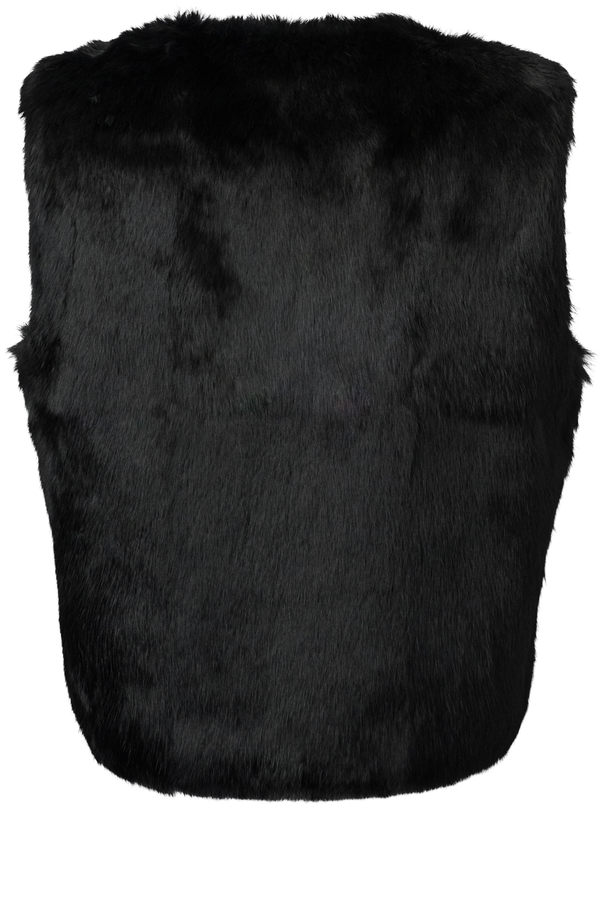 Double D Ranch Women's Rabbit Fur Vest - Cozy Winter Fashion for Outdoor & Casual Wear