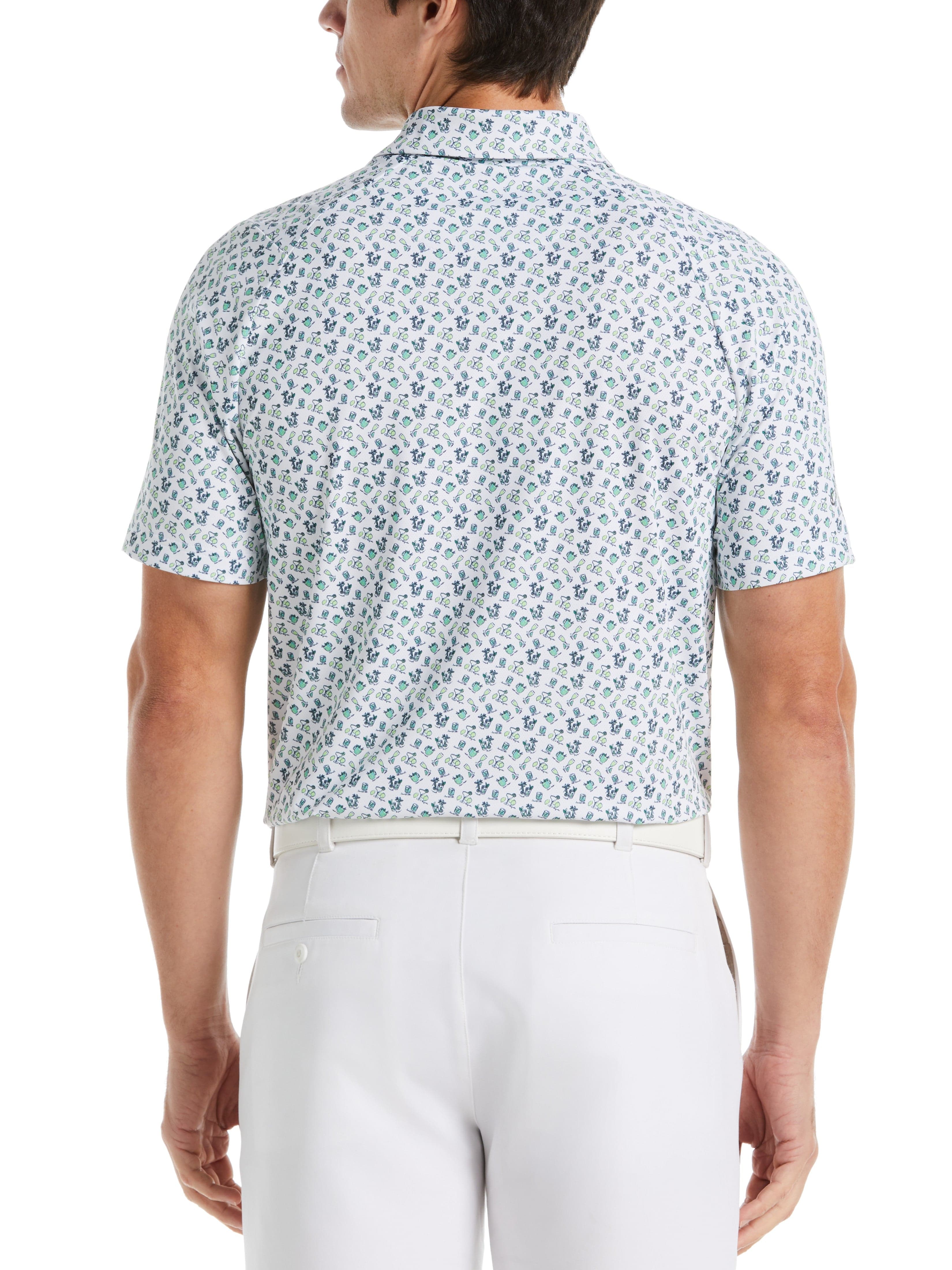 Men's Funny Print Golf Polo Shirt - Comfortable & Stylish for Golf, Casual Wear & Outdoor Activities