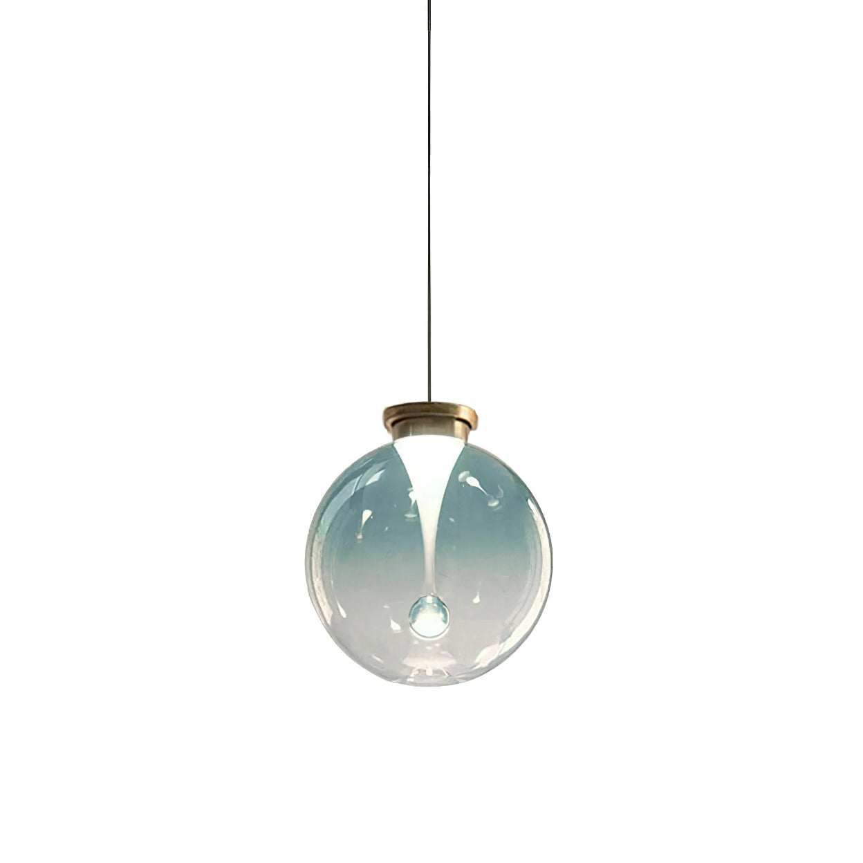 Verve Pendant Light - Modern Hanging Ceiling Lamp for Kitchen Island, Dining Room & Bedroom Lighting - Adjustable Height & Energy Efficient LED Bulb Compatible
