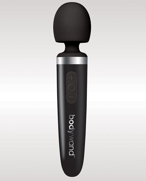 Bodywand Aqua Rechargeable Silicone Wand Massager - Waterproof Personal Massager for Muscle Relaxation & Stress Relief - Perfect for Home Spa, Bath & Bedroom Use (Black)