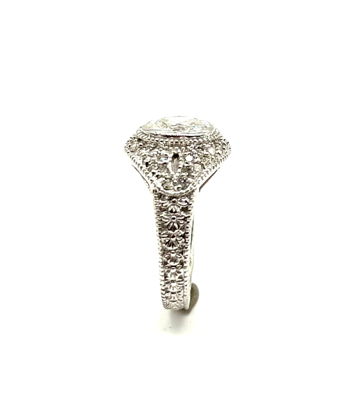 14K 1 Carat Lab-Created Oval Diamond Engagement Ring for Women - Perfect for Proposals, Anniversaries & Special Occasions