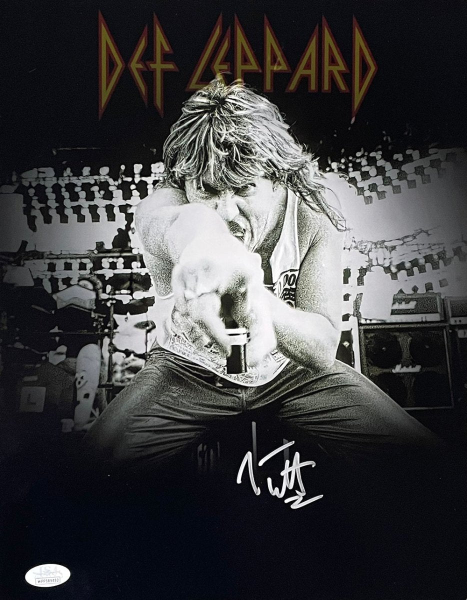 Joe Elliott Autographed 11x14 Def Leppard Spotlight Photo with JSA COA - Perfect for Rock Music Fans, Collectors & Home Decor