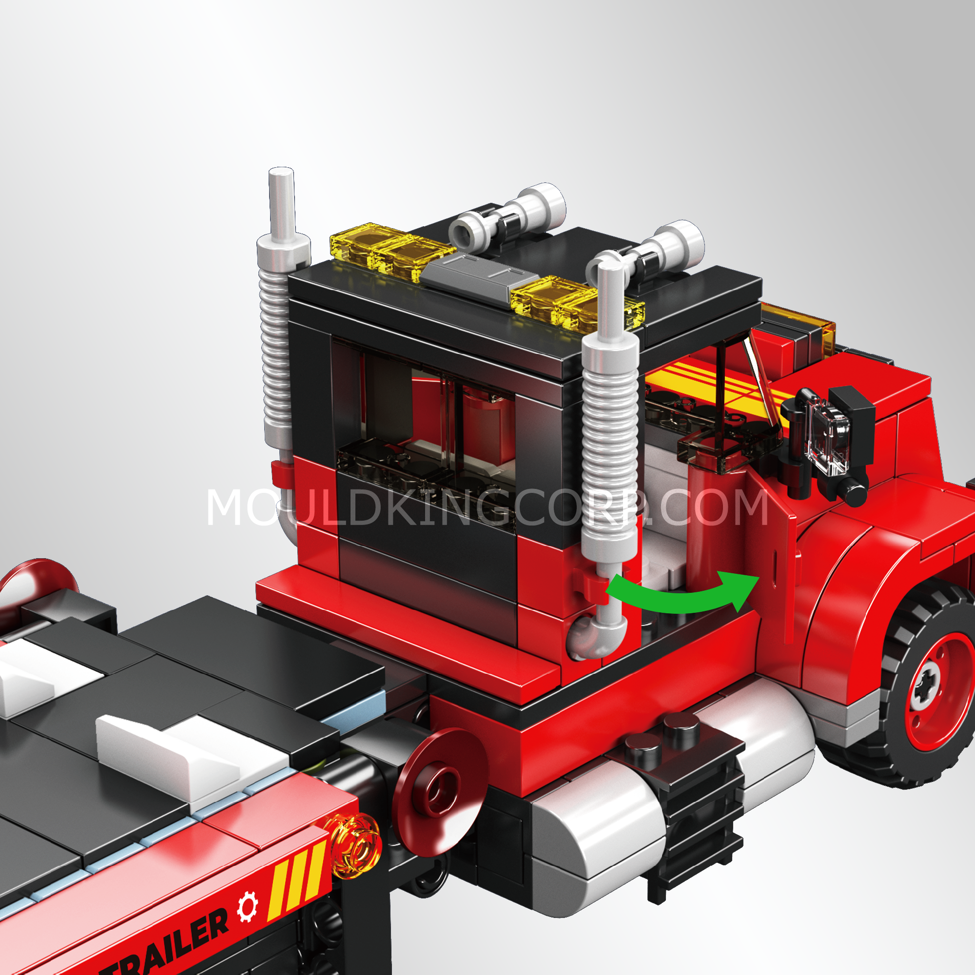 Mould King 24079 Forklift Transport Truck Building Set - 906 PCS Construction Toy for Kids & Adults | STEM Educational Building Blocks for Creative Play | Perfect for Birthday Gifts & Indoor Activities
