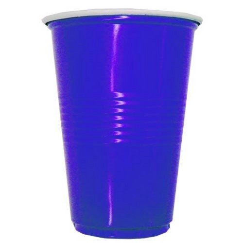 16 Oz. Dark Blue Insulated Party Tumbler with Lid & Straw - Perfect for Outdoor Events, Picnics, and Summer Drinks
