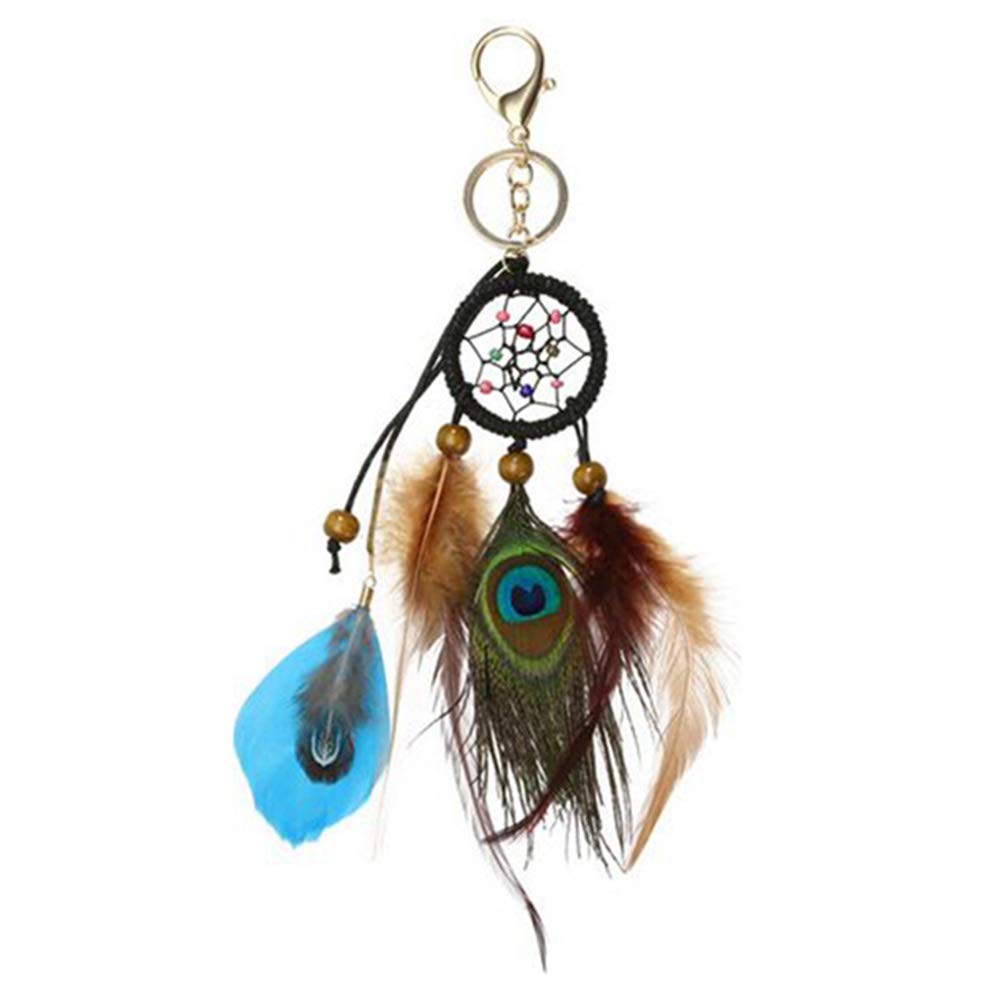 TENDYCOCO Creative Keychain Ornament - Dreamcatcher Key Hanging Decor for Home, Car & Gift (1pc) | Unique Boho Keychain Accessory for Purse, Backpack or Wall Decor