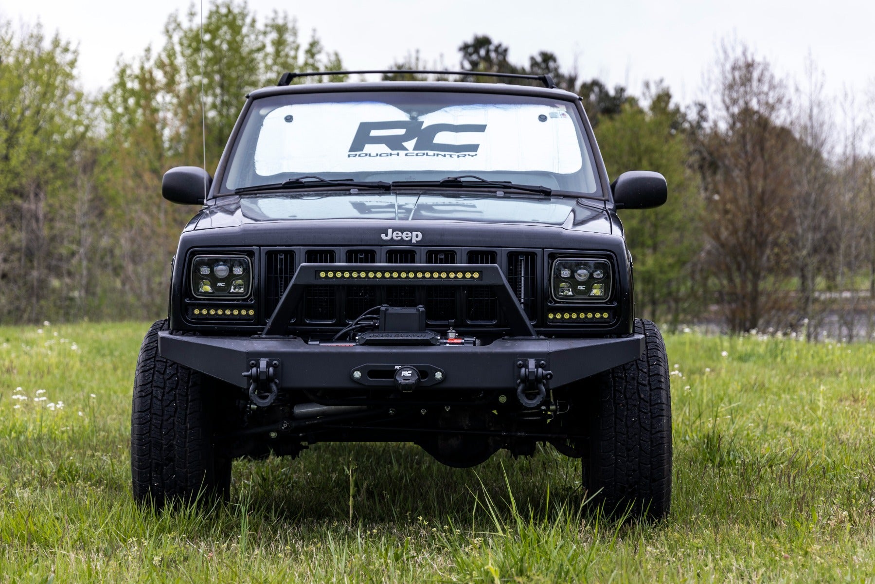 8 Inch Black Series LED Light Bar - Single Row Cool White DRL Pair (70728BLDRL) | Off-Road Lighting for Trucks, Jeeps & ATVs | Waterproof & Durable Design