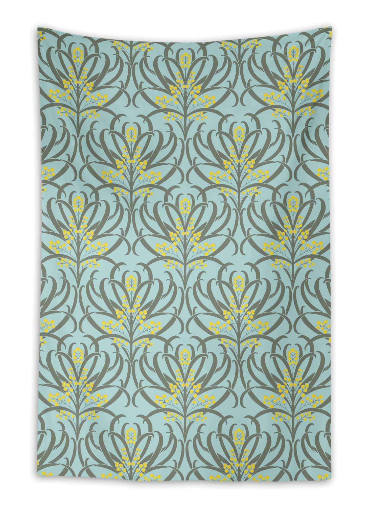 Stylish Green Red Berries & Floral Wall Hanging Tapestry - 58
