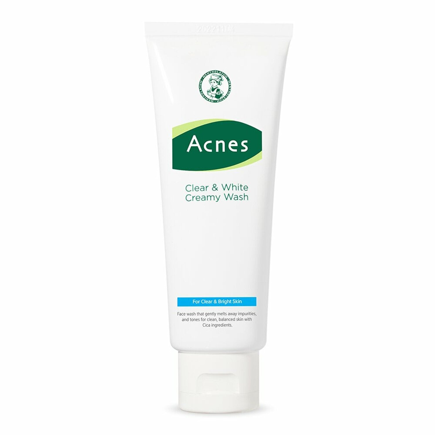 ACNES Clear & White Creamy Facial Wash 100G - Gentle Cleansing for Acne-Prone & Sensitive Skin - Brightening & Oil Control - Perfect for Morning & Night Skincare Routine