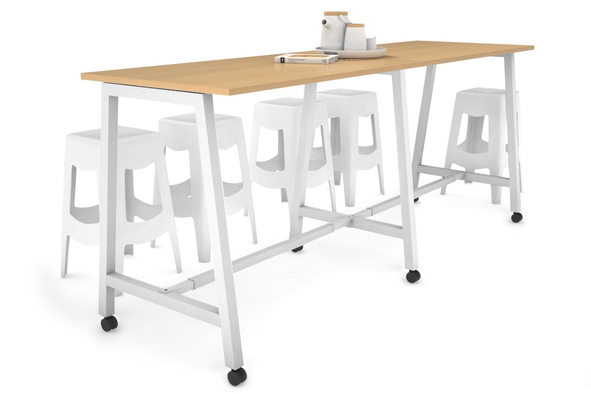 Quadro A Legs Large Counter Table 2400L x 700W - Heavy Duty Metal Frame for Restaurant, Bar, Kitchen & Commercial Use
