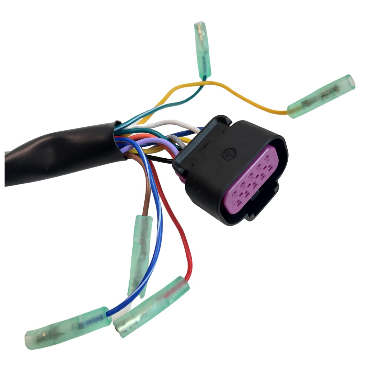 Mercury Outboard Engine Throttle Remote Control Box - Side Mounted 4-Stroke 14-Pin with 5m Harness & Power Trim Switch for Boating & Marine Applications