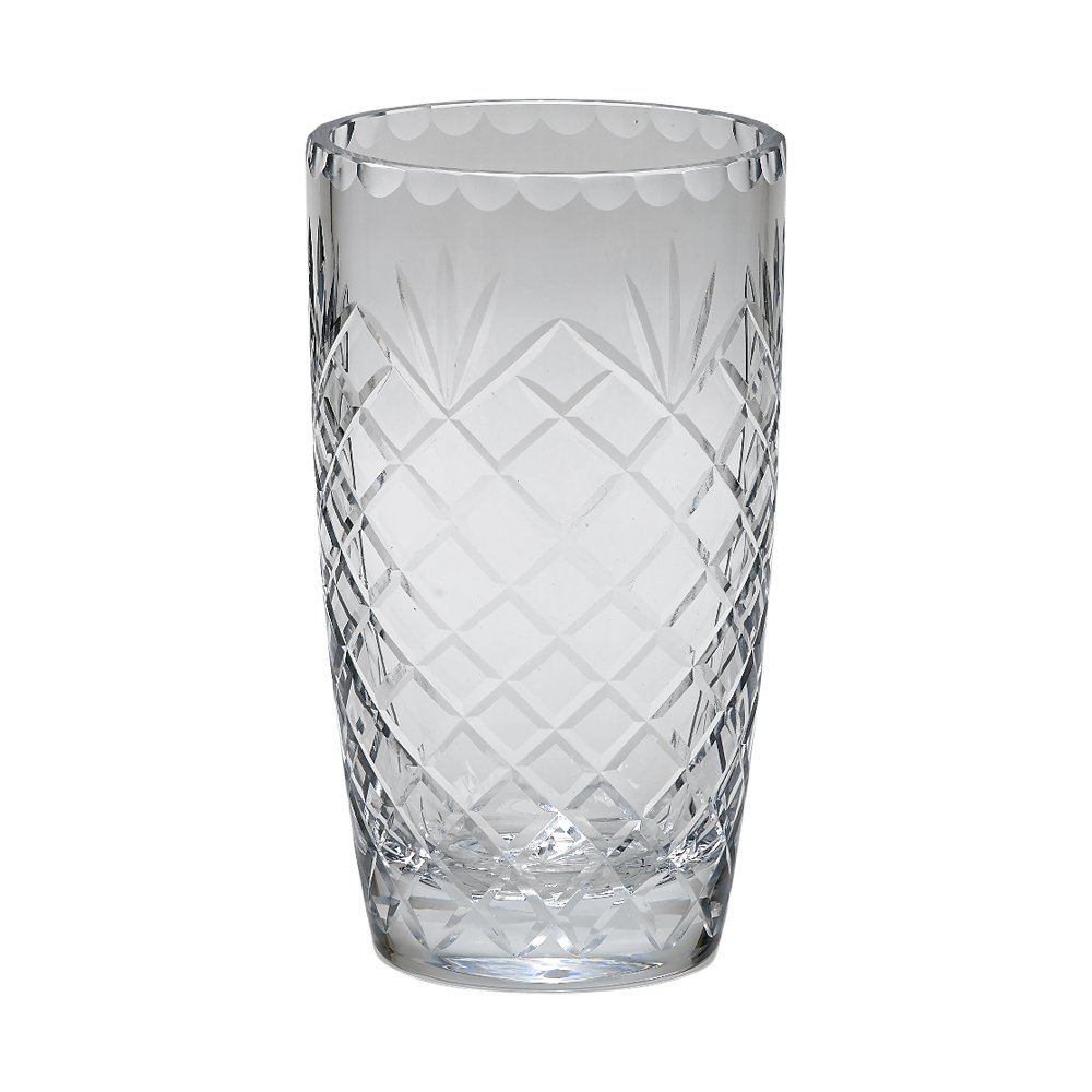 1home Medallion II Vase - 8.5 Inch Tall Decorative Ceramic Vase for Home Decor, Wedding Centerpieces, and Floral Arrangements