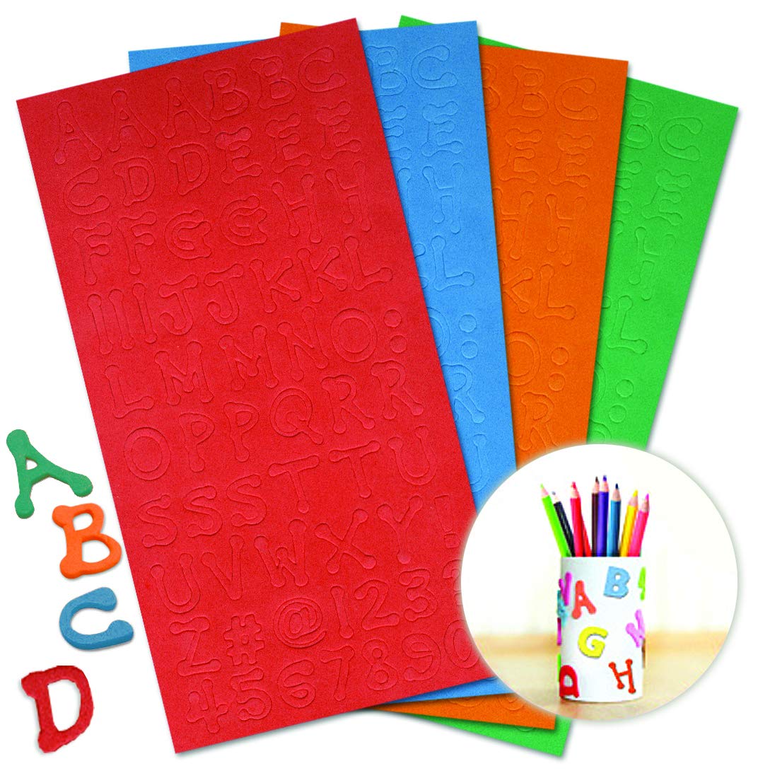 Kids Foam Alphabet Stickers - 256 Pcs 1/2