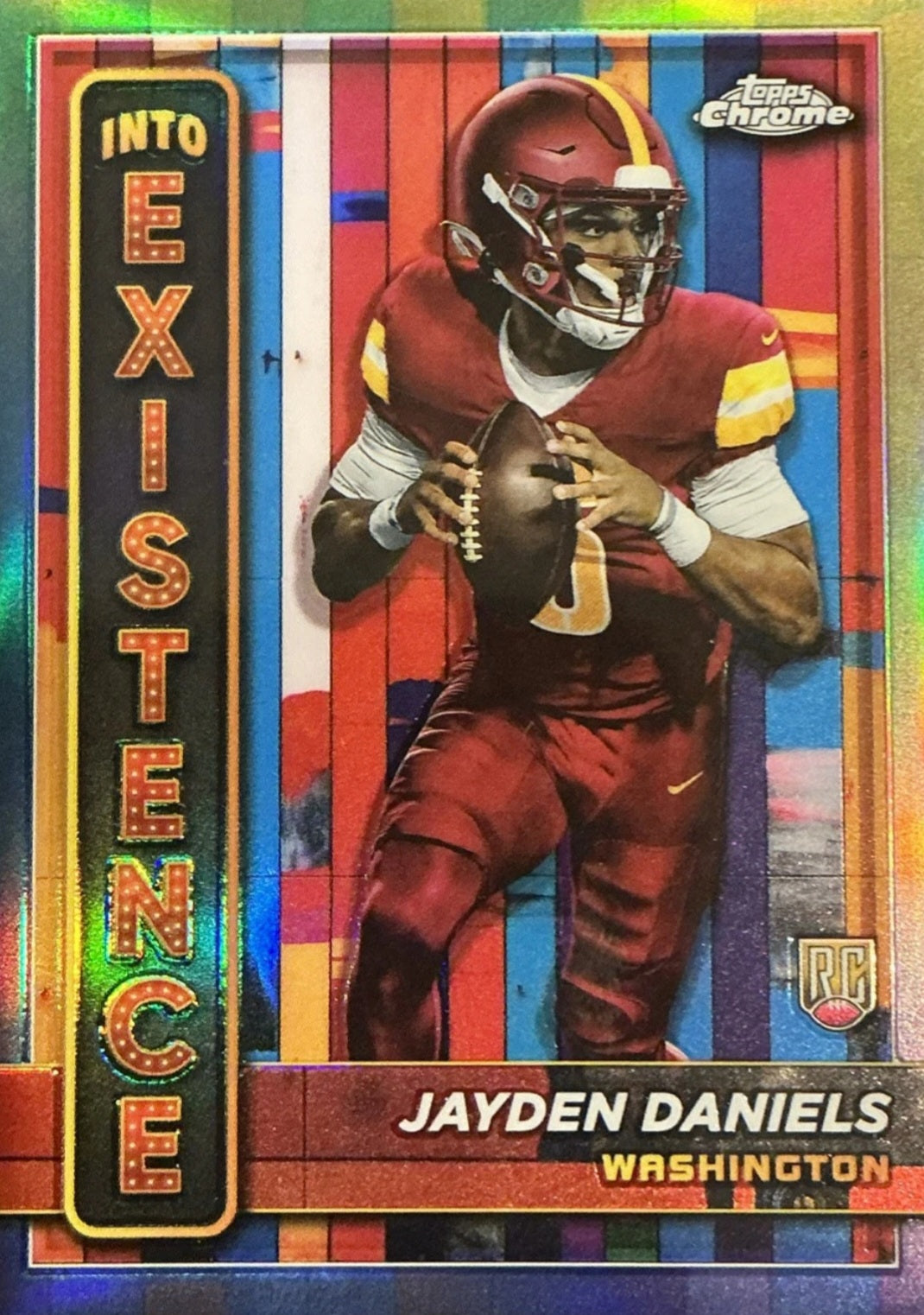 2024 Topps Chrome Football Hobby Box - 3 Box Set with #8 Random NFL Teams - Perfect for Collectors, Fantasy Sports & Game Day Trading