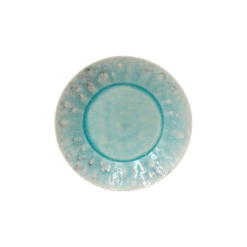 Handmade Blue Madeira Salad Plate - Elegant Ceramic Dinnerware for Home & Restaurant Use - Perfect for Salads, Appetizers, and Party Serving