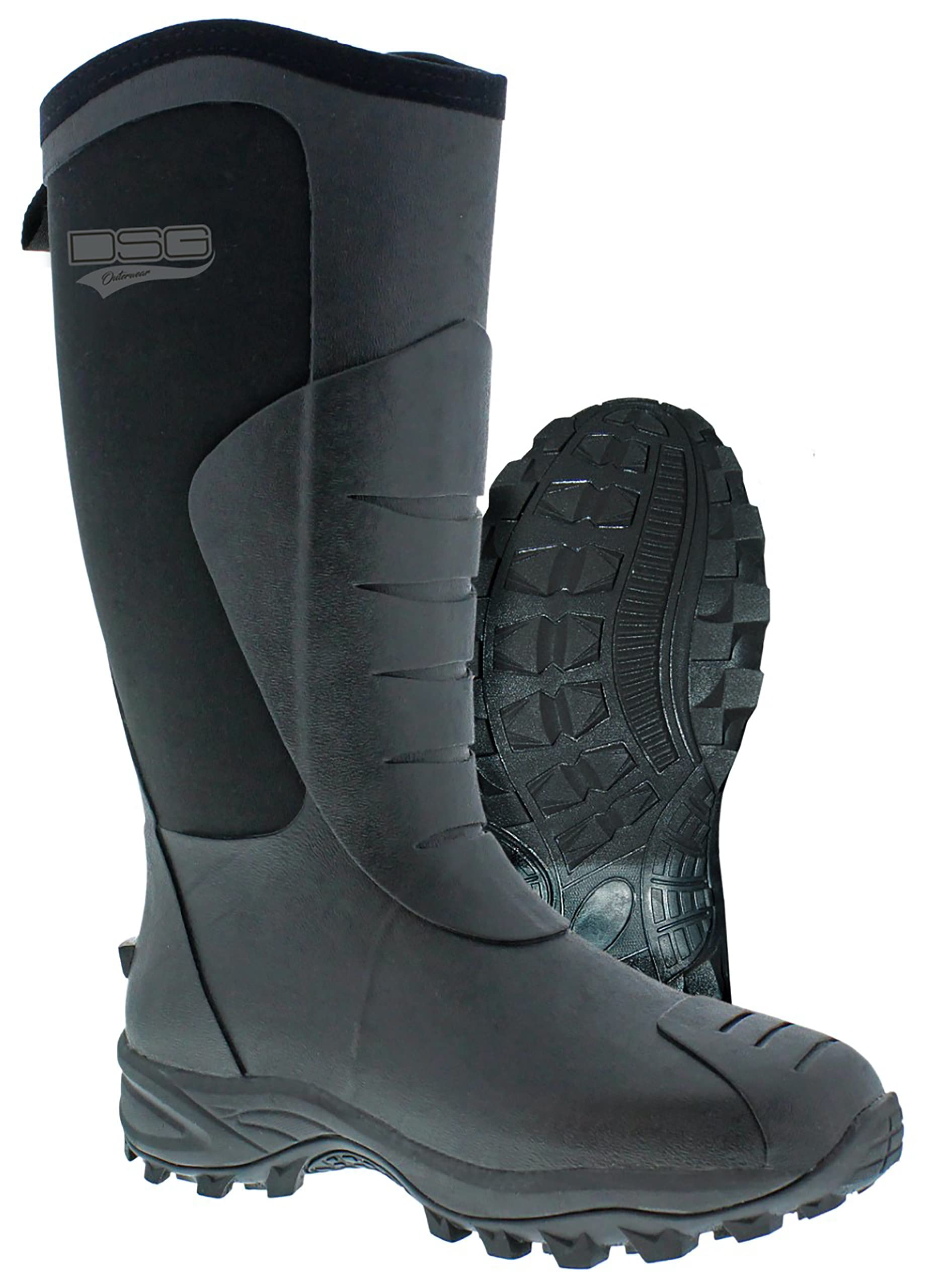 DSG Outerwear Women's 1200 Gram Waterproof Rubber Hunting & Ice Fishing Boots - Warm Winter Boots for Outdoor Activities, Snow Trekking & Cold Weather Adventures