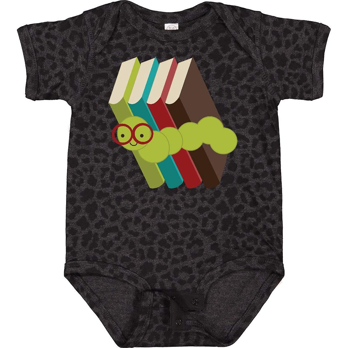 Inktastic Bookworm Books Reading Baby Bodysuit - Cute Infant Onesie for Book Lovers, Reading Enthusiasts & Library Theme - Perfect for Storytime, Baby Showers & Book-Themed Photoshoots